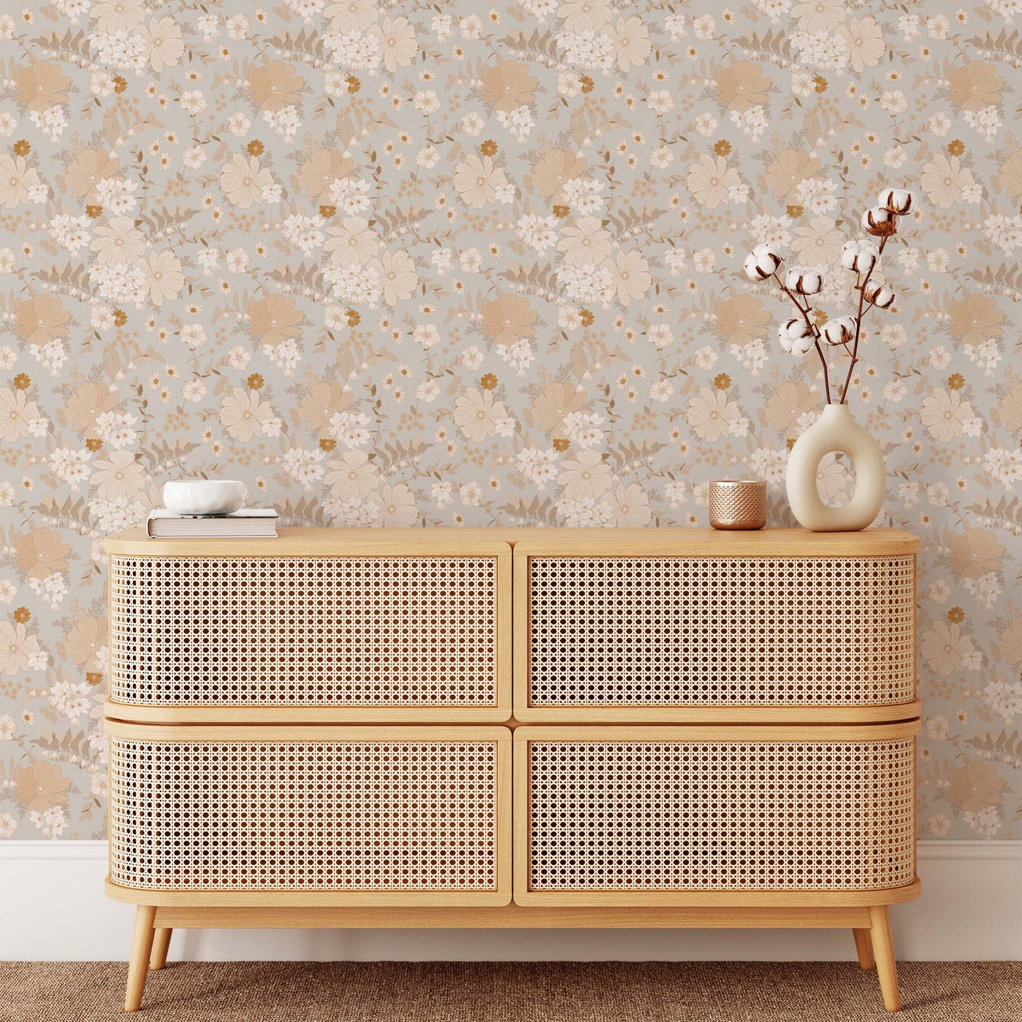 Make your walls bloom with delight! Our Spring Florals Wallpaper in Gray is a statement-making solution, featuring elegant flowers to add a touch of springtime beauty to your home.