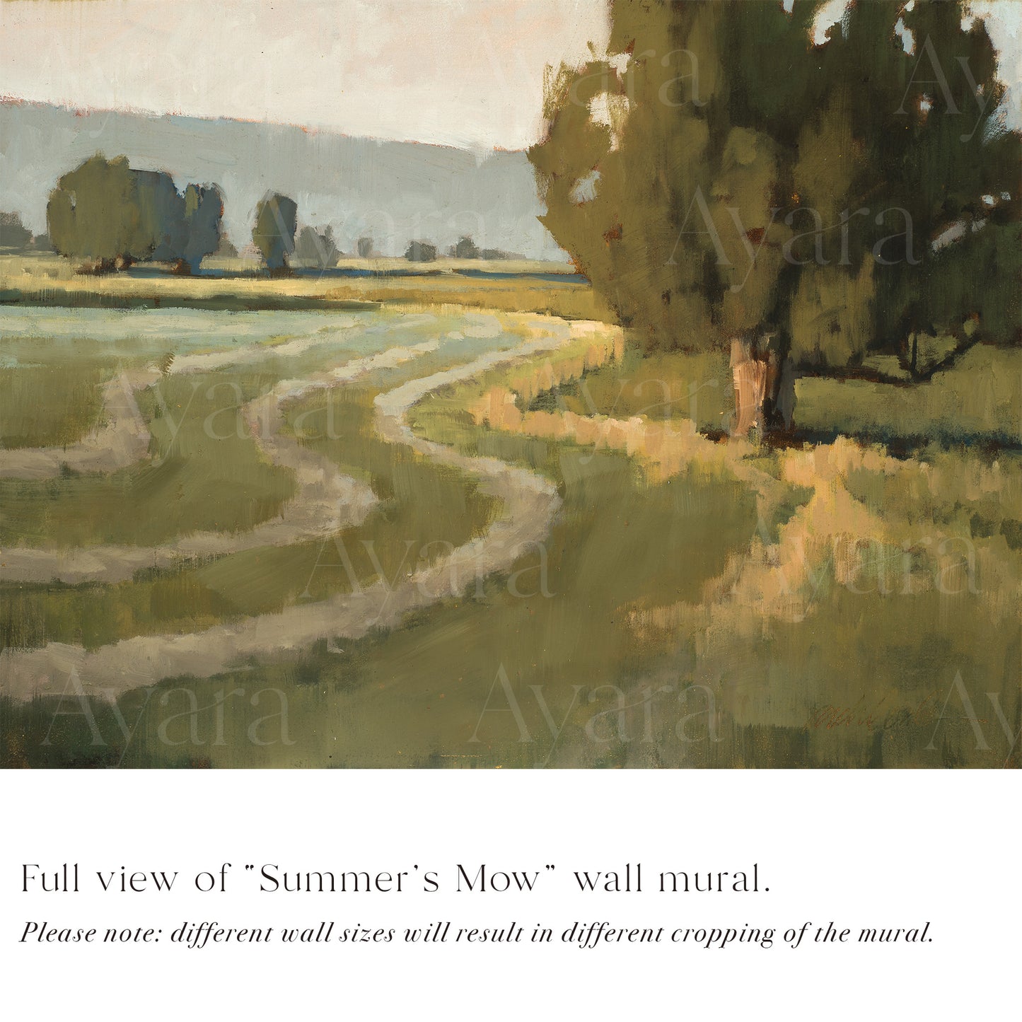Summer's Mow Wallpaper Mural