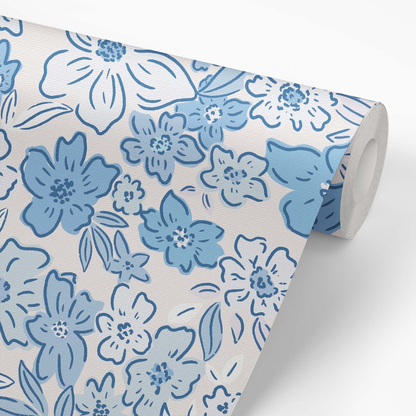 Sweet Meadow Wallpaper - Cottage Blue