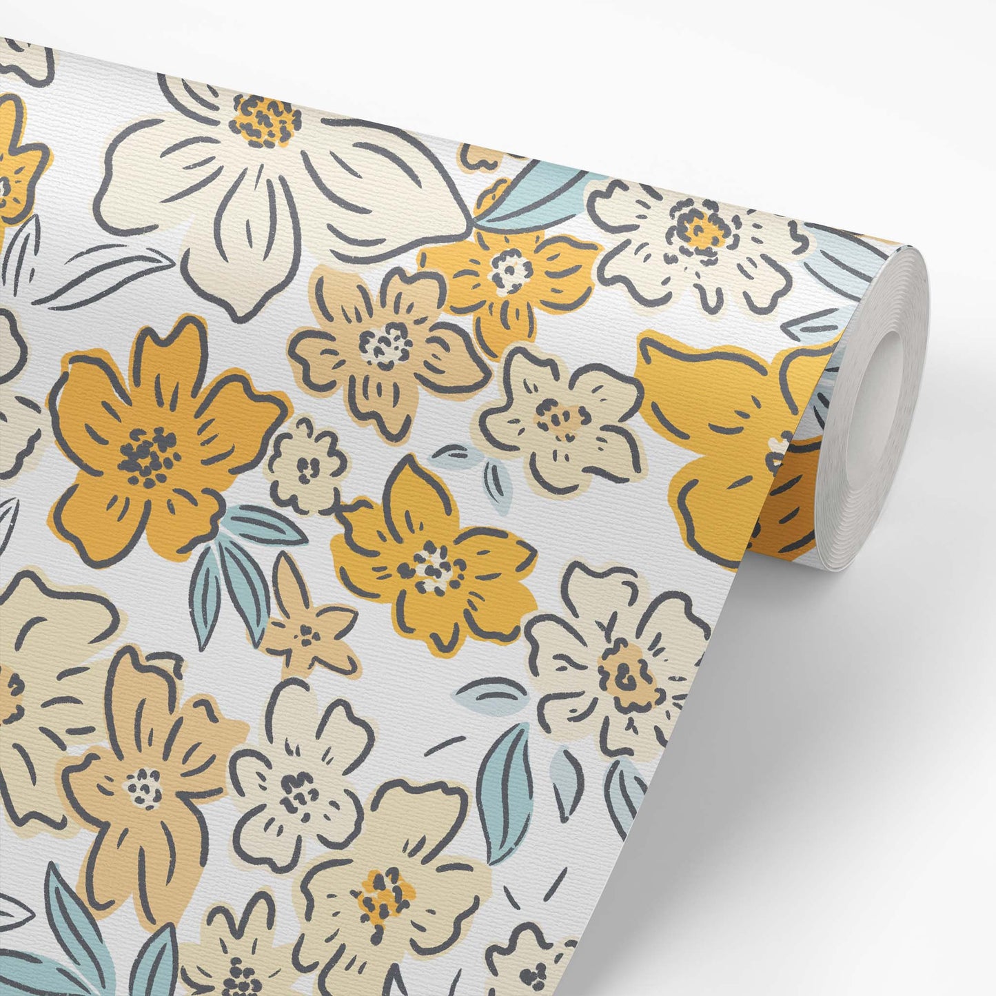 Sweet Meadow Wallpaper - Sunshine Yellow