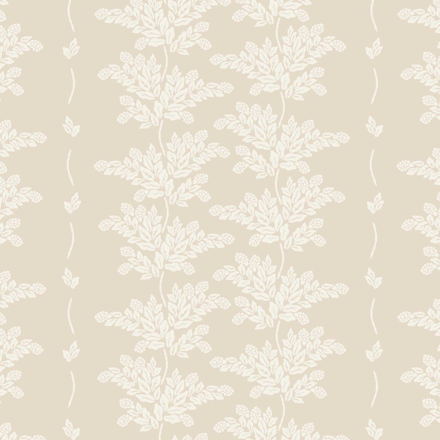 Closeup view of our Elegant Branches Wallpaper in Cream