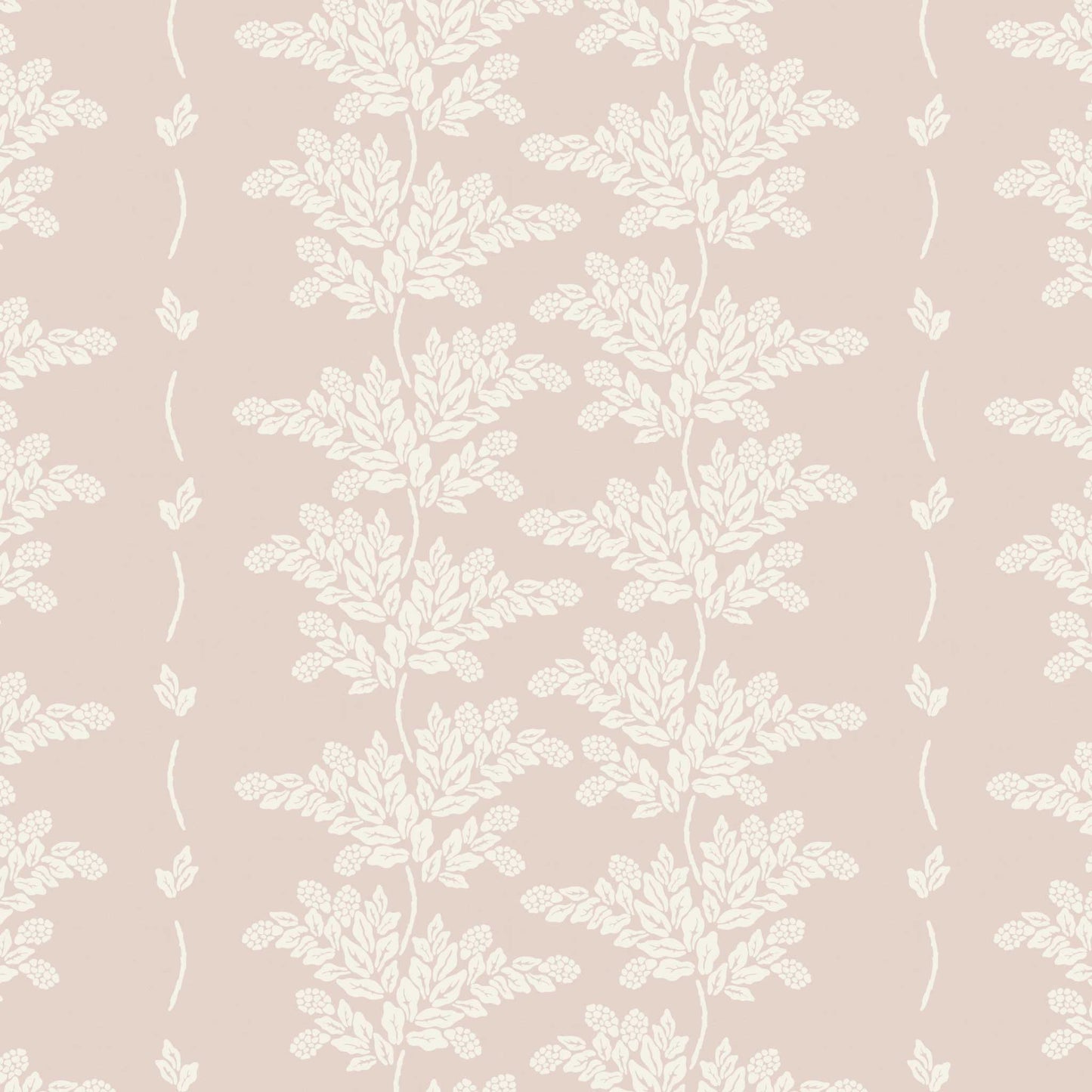Closeup view of our Elegant Branches Wallpaper in Soft Pink