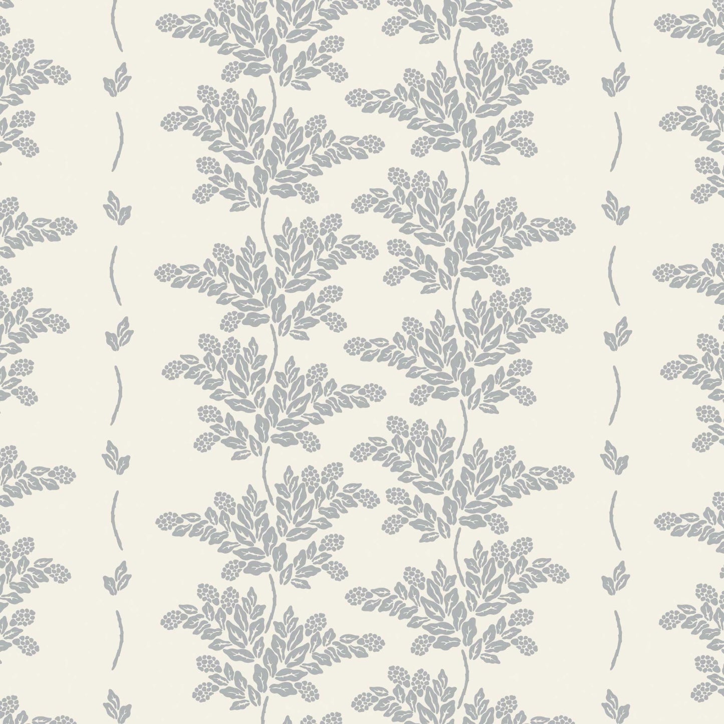 Closeup view of our Elegant Branches Wallpaper in Dusty Blue Branches