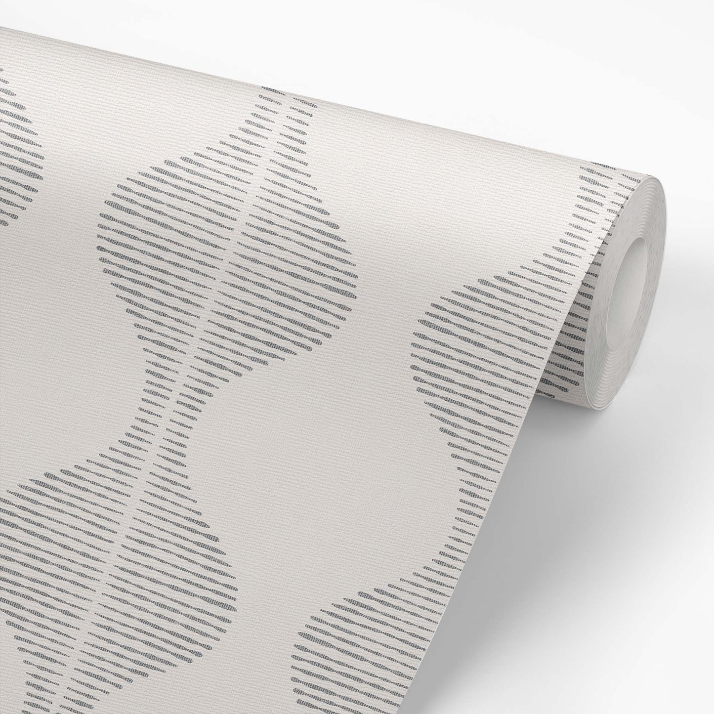 Bring a wave of modern beauty to any room with this stunning Wavy Line Art Wallpaper! The subtle gray on cream design is completely gorgeous and sure to make a statement in any space.