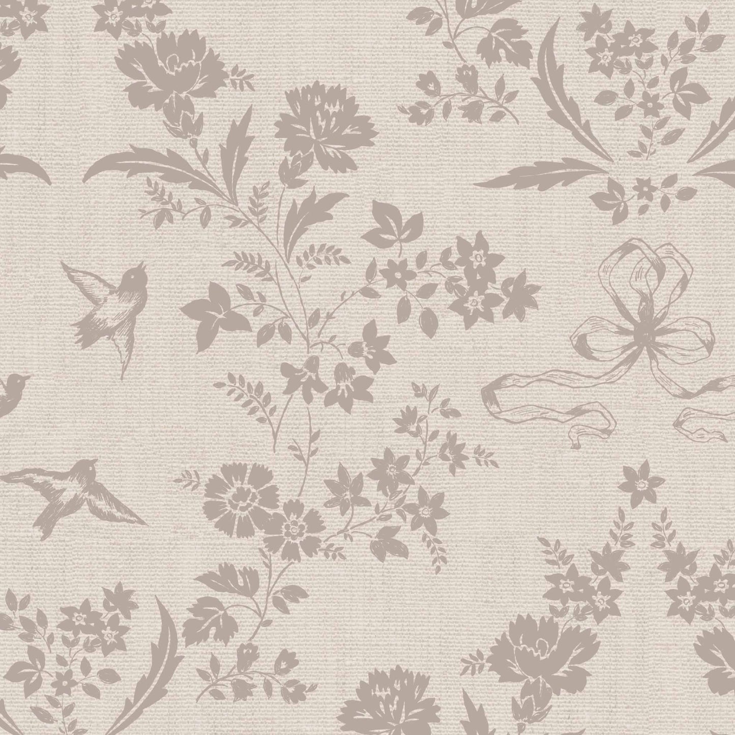 Coquette Vintage Garden in Brown shown up close.