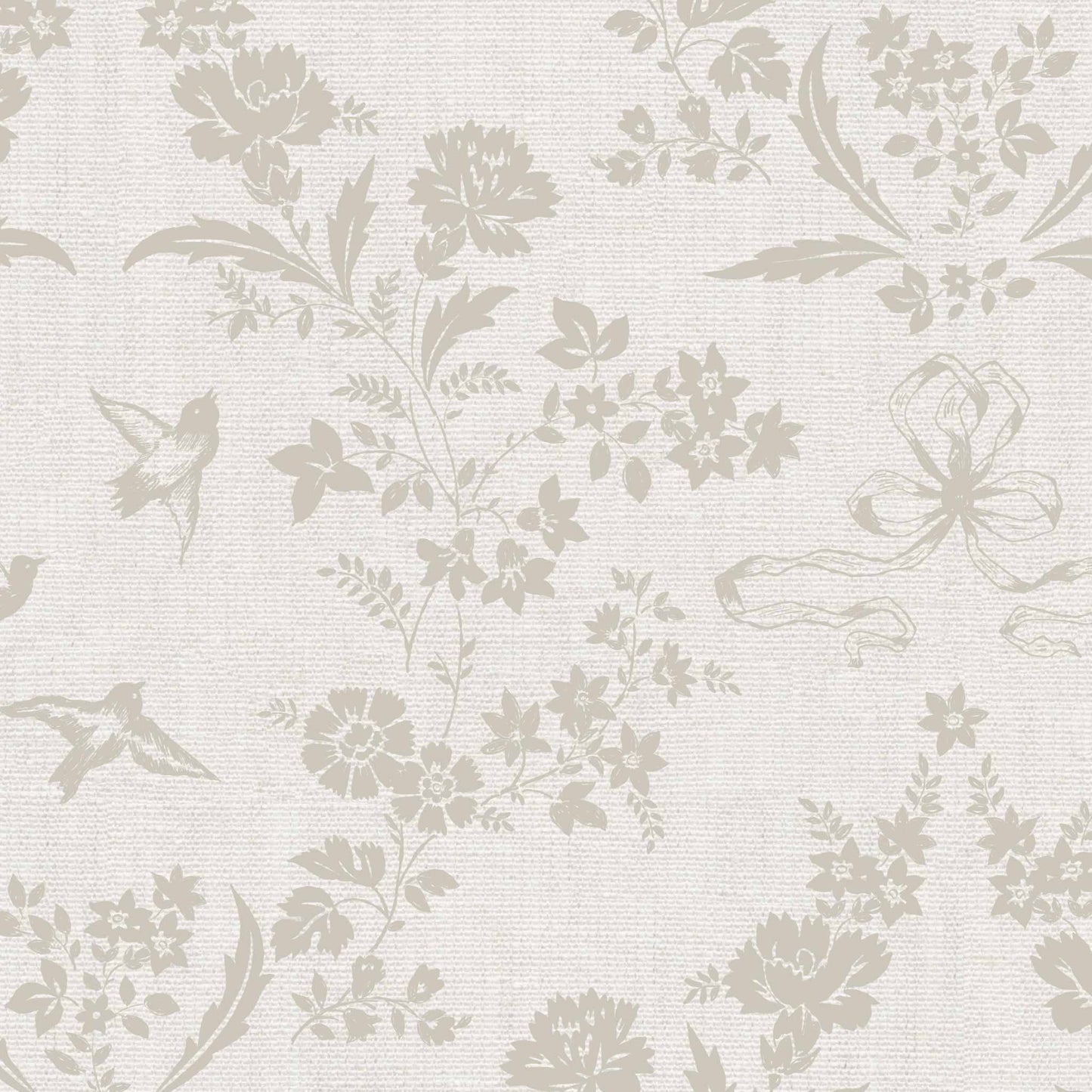 Coquette Vintage Garden in Neutral shown up close.