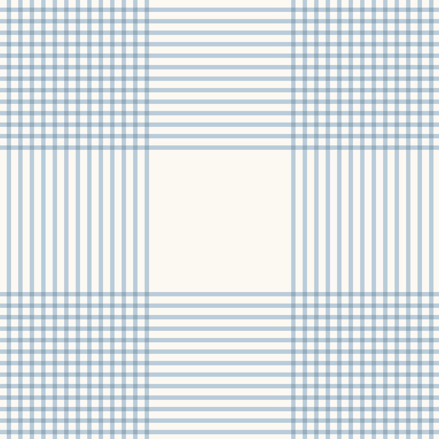 Vintage Gingham Wallpaper in Light Blue in a closeup view