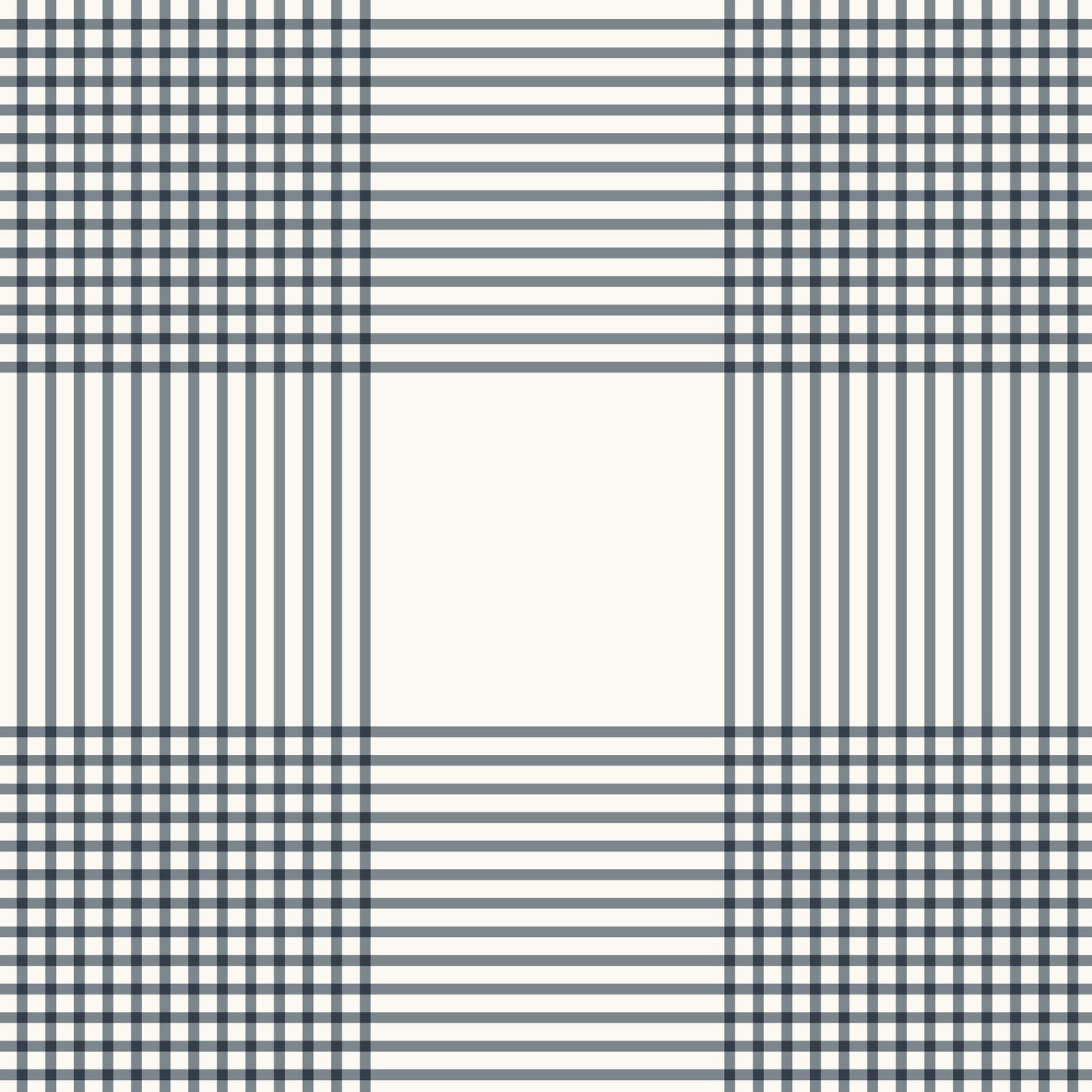 Vintage Gingham Wallpaper in Slate Blue in a closeup view