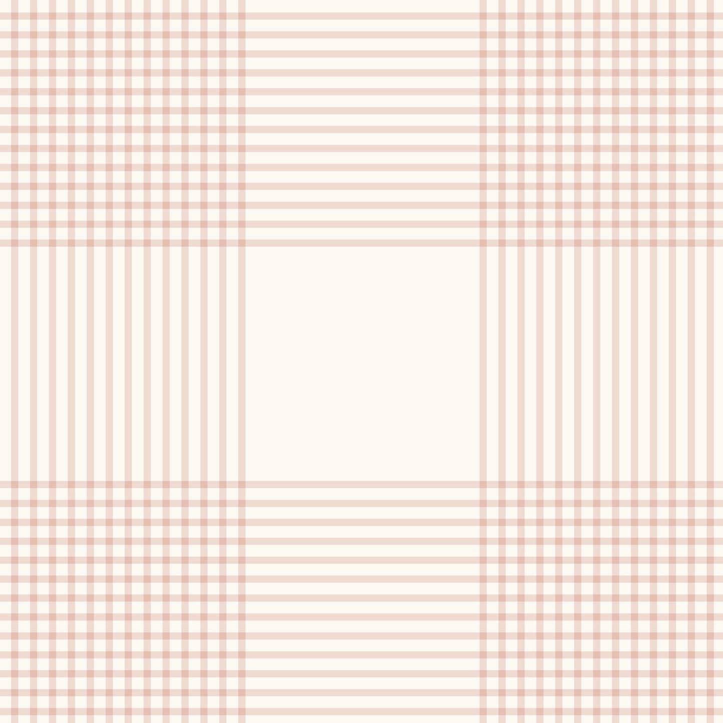 Vintage Gingham Wallpaper in Soft Pink in a closeup view