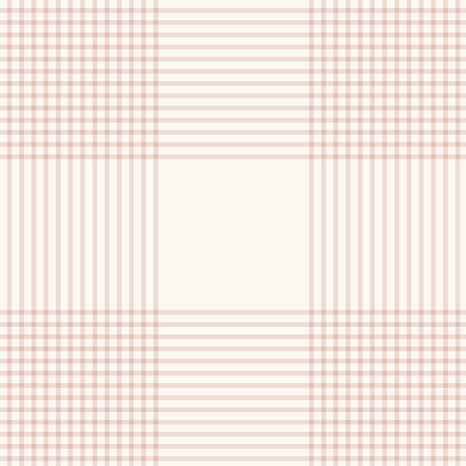 Vintage Gingham Wallpaper in Soft Pink in a closeup view