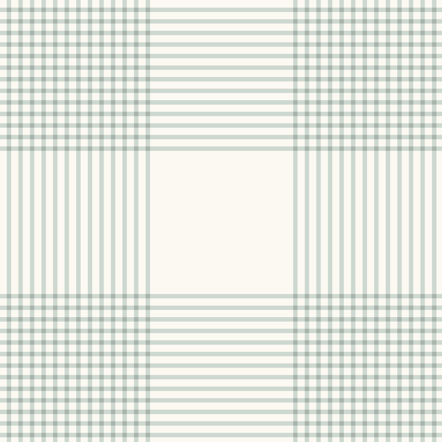 Vintage Gingham Wallpaper in Mint Green in a closeup view