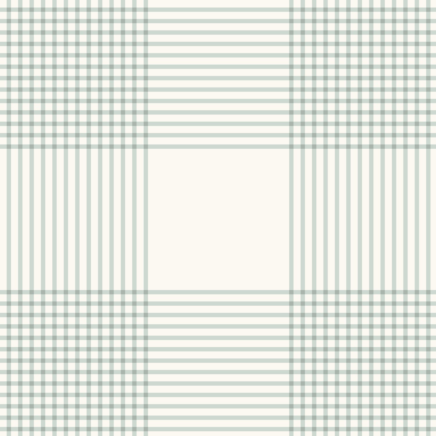 Vintage Gingham Wallpaper in Mint Green in a closeup view
