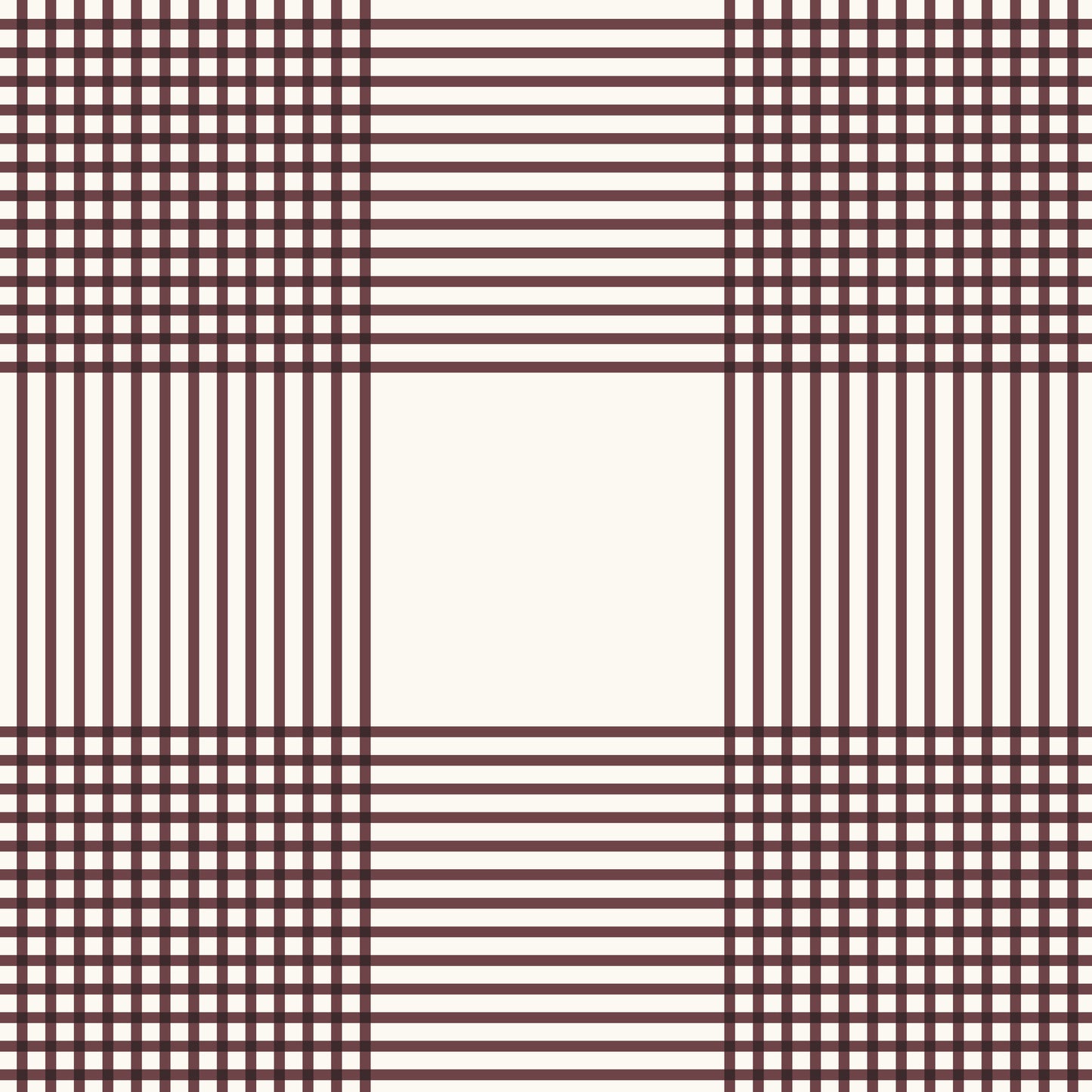 Vintage Gingham Wallpaper in Burgundy in a closeup view