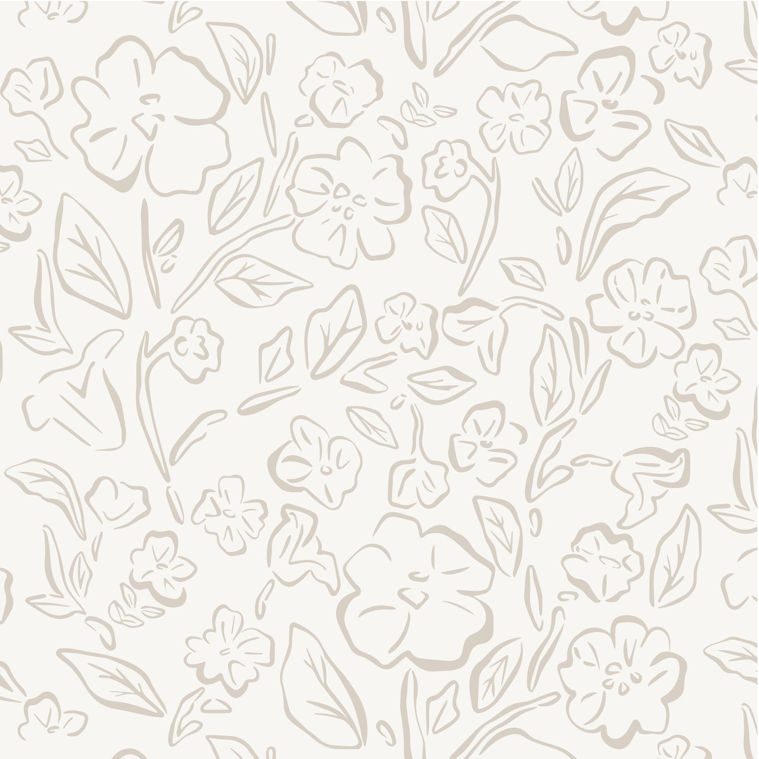 This Beverly Wallpaper in nude offers a stylish and feminine touch with its delicate floral design shown zoomed in.