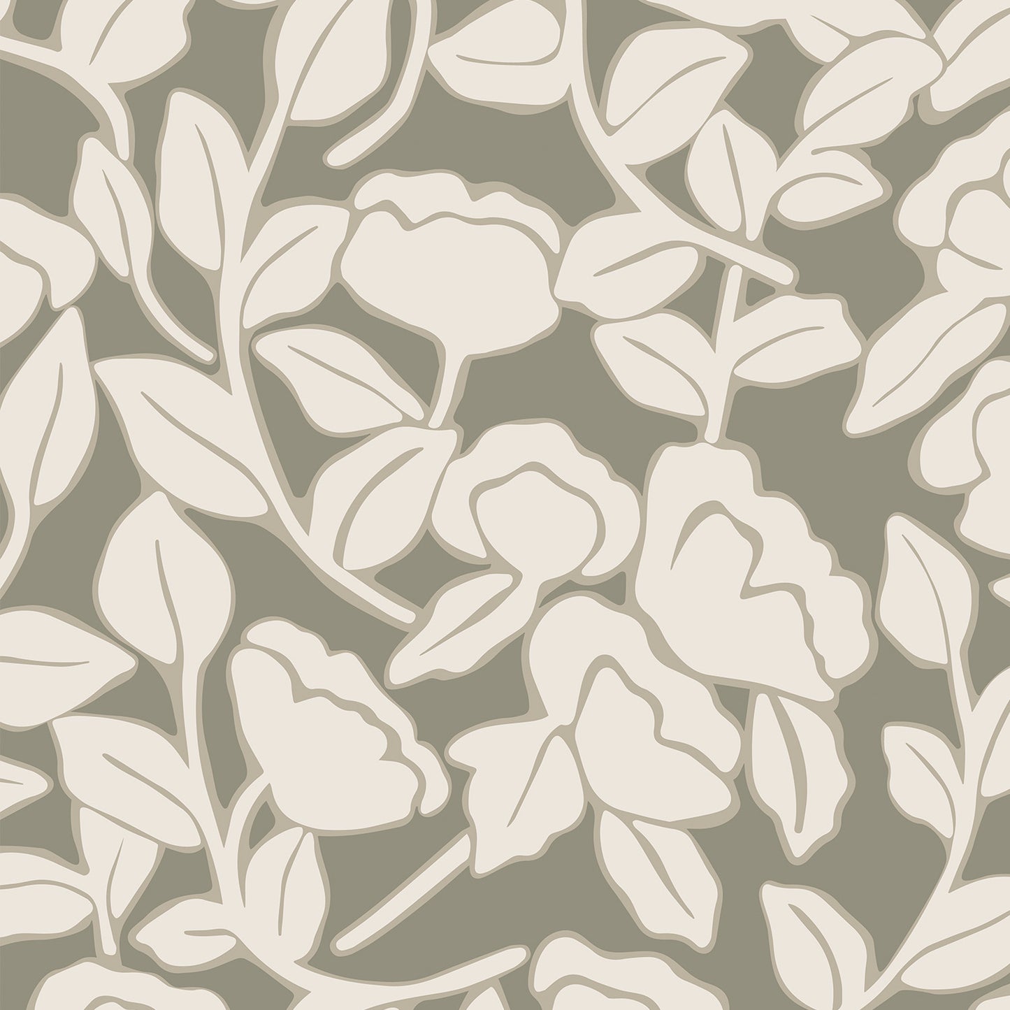 Brookline Wallpaper - Olive