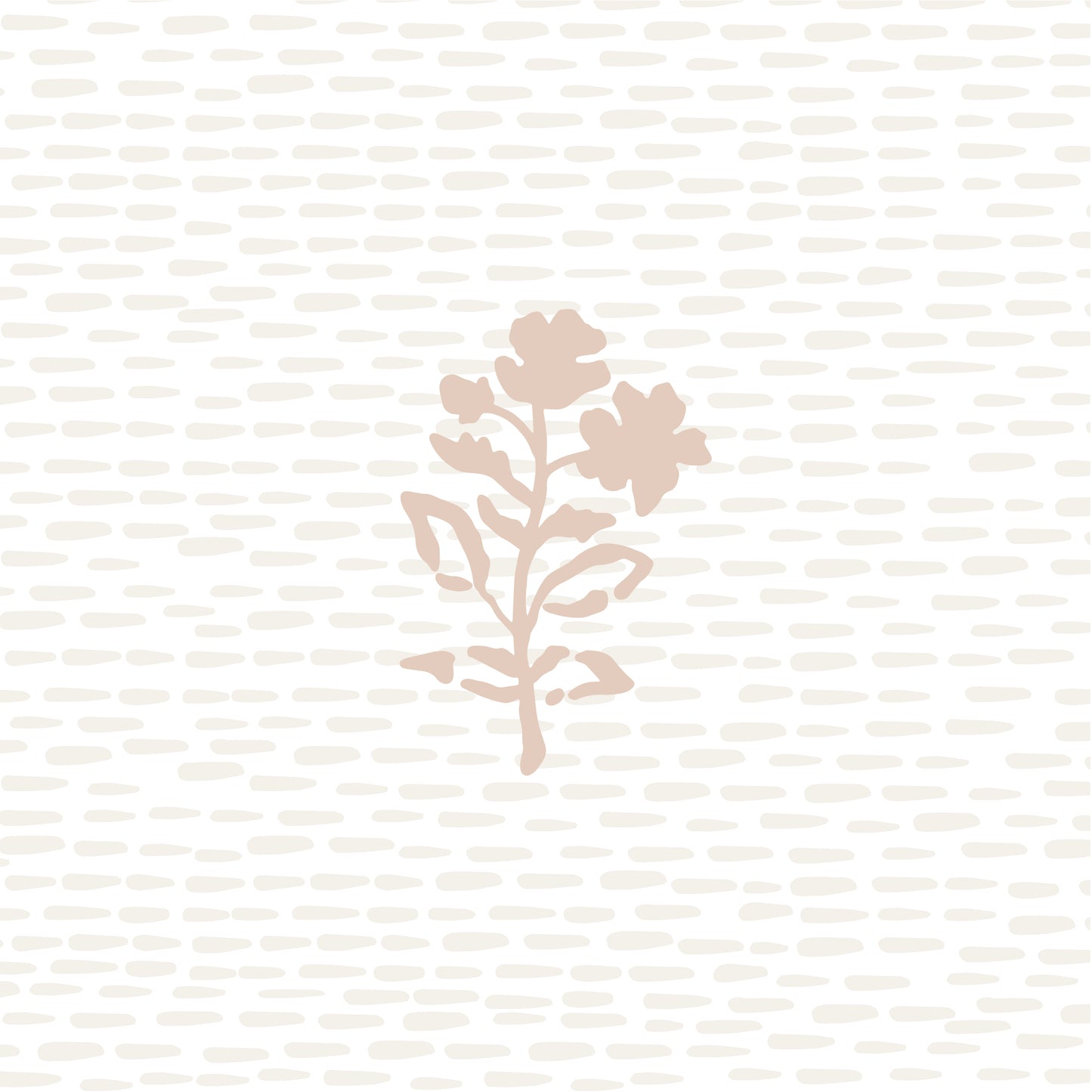 Elevate your space with the Newbury Wallpaper in Nude shown zoomed in.
