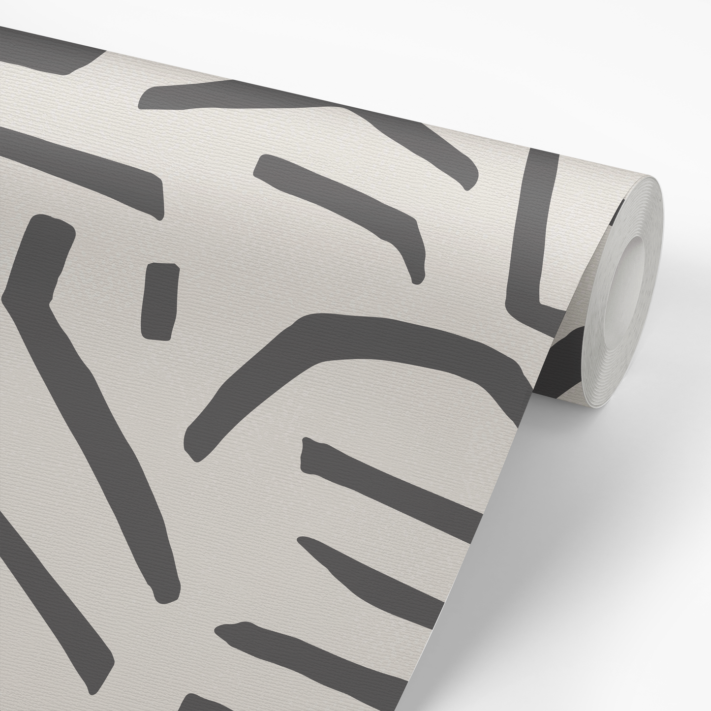 Modern Maze Wallpaper - Charcoal
