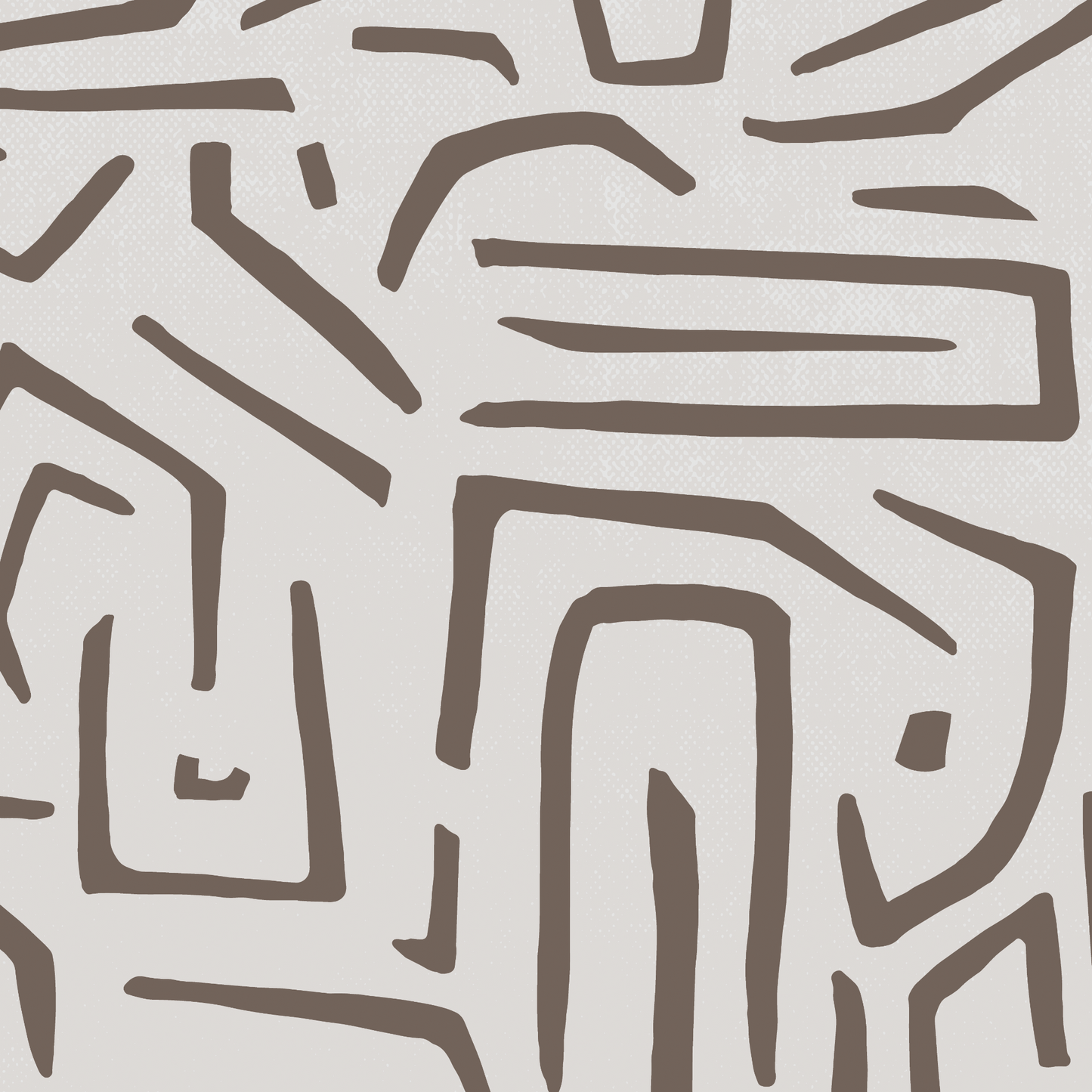 Modern Maze Wallpaper - Latte