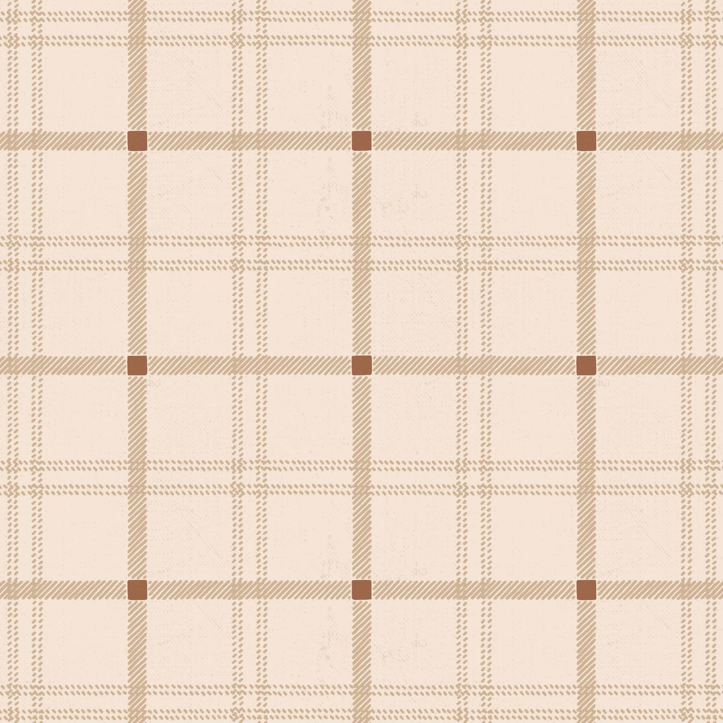 Close up bathroom featuring Cayla Naylor Anchorage- Dogwood Peel and Stick Wallpaper - a plaid pattern