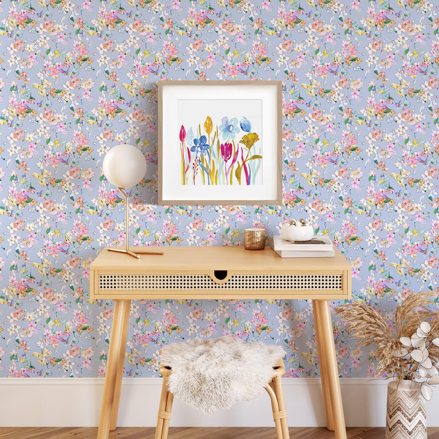 Romance Flowers Art Print