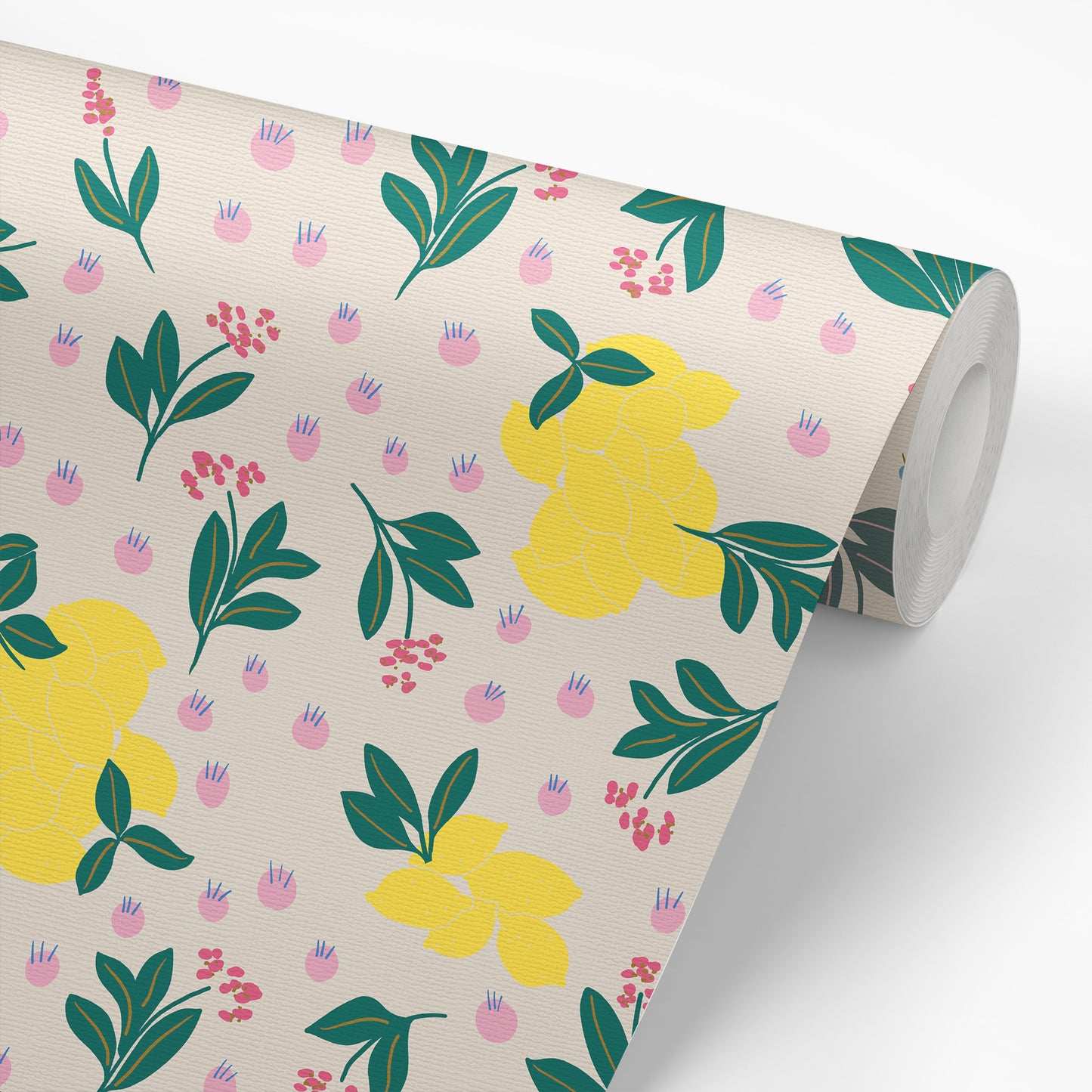 Summertime Lemons Wallpaper - Canary