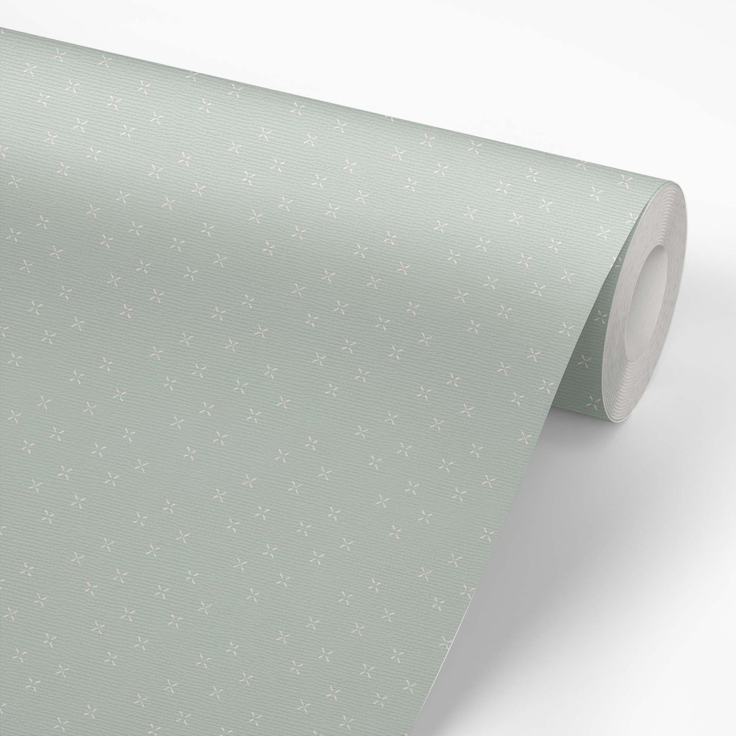 Wallpaper panel featuring Cayla Naylor Cordova-Sage Peel and Stick Wallpaper - a minimalist pattern