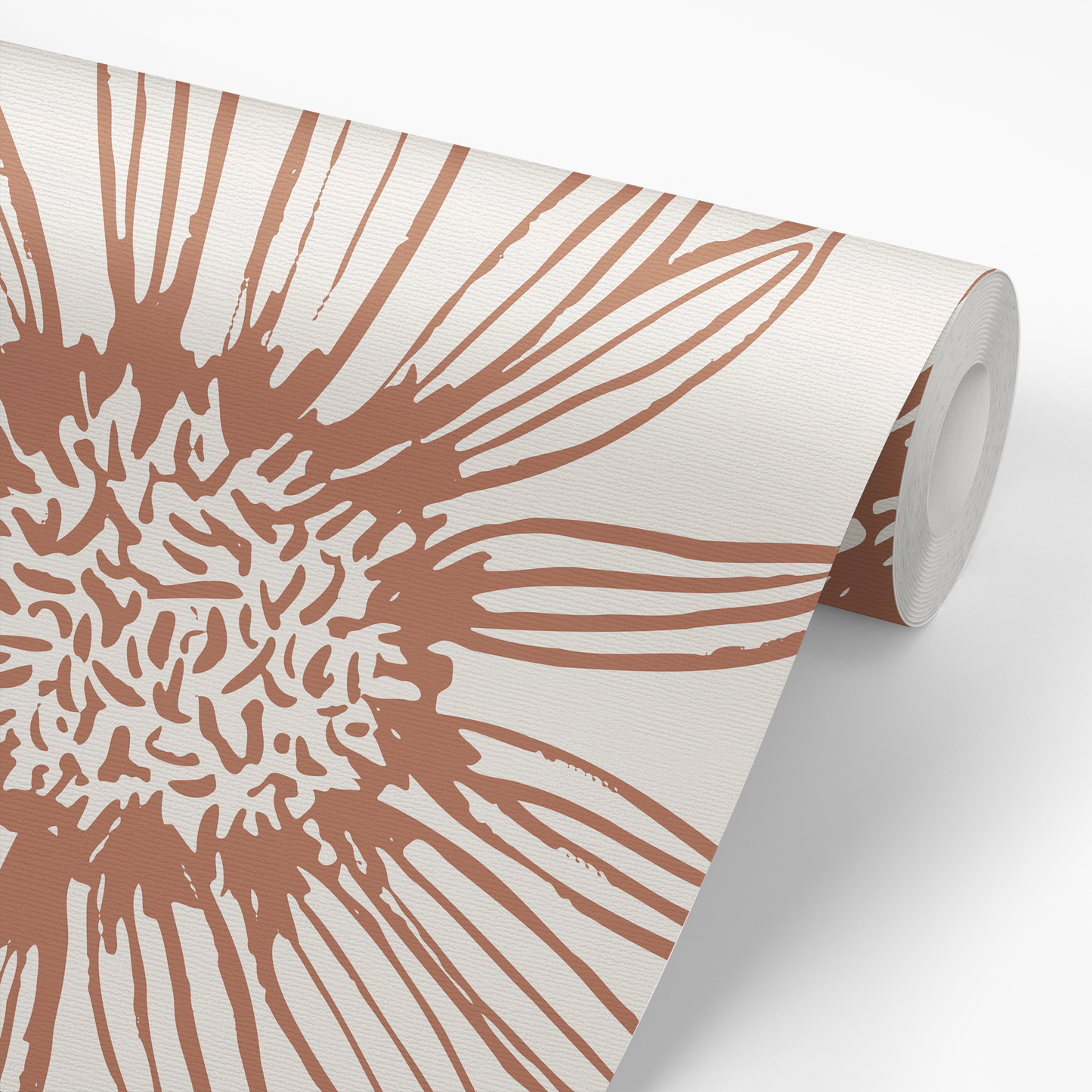 Daisy Wall Wallpaper - Rust