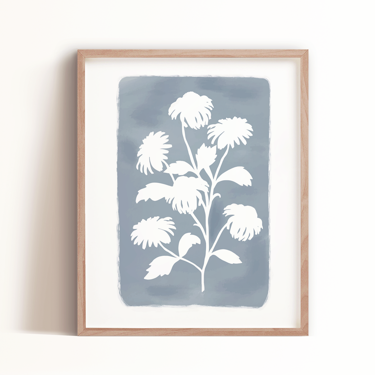 Floral Silhouette Art Print