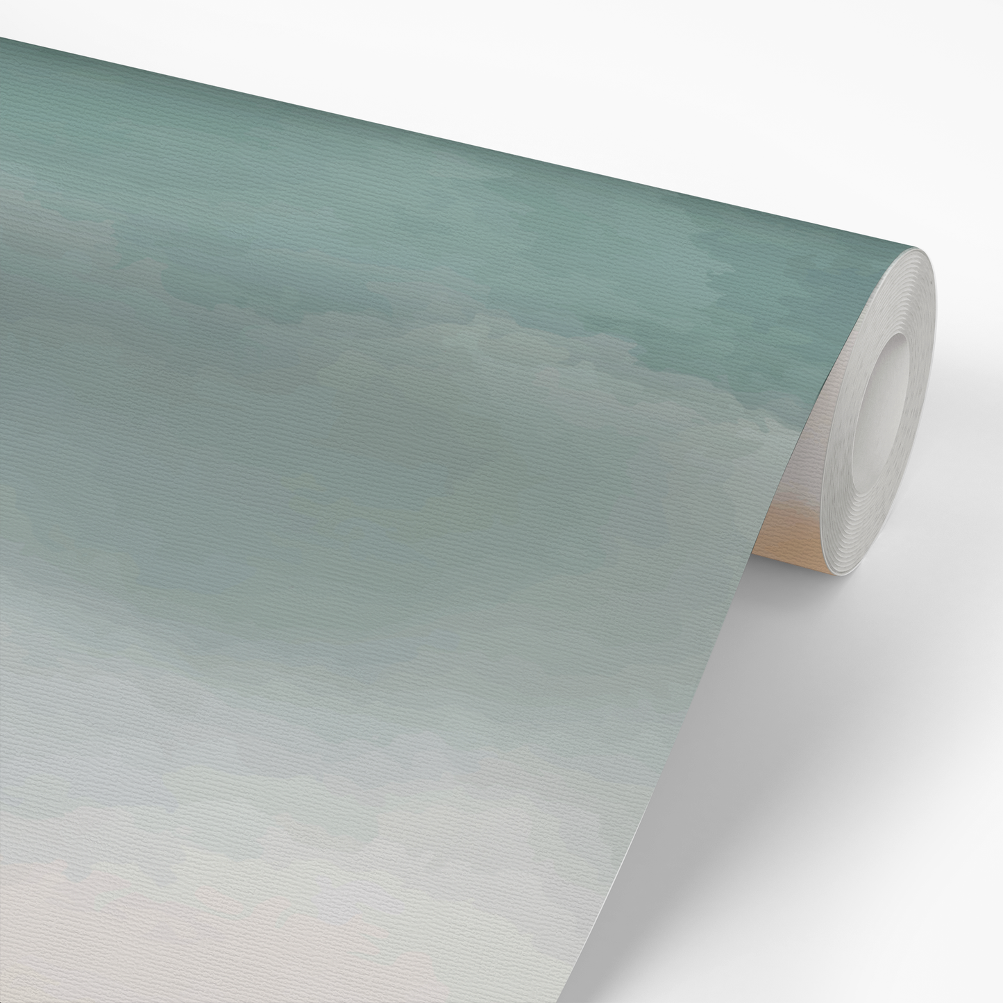 Painted Clouds Mural - Green