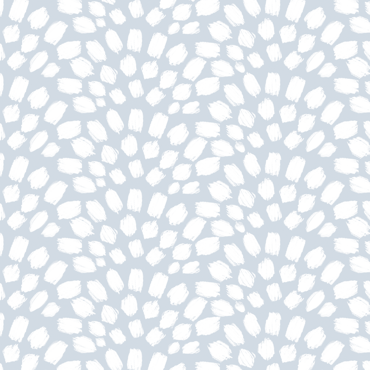 Painted Scallops Wallpaper - Dusty Blue
