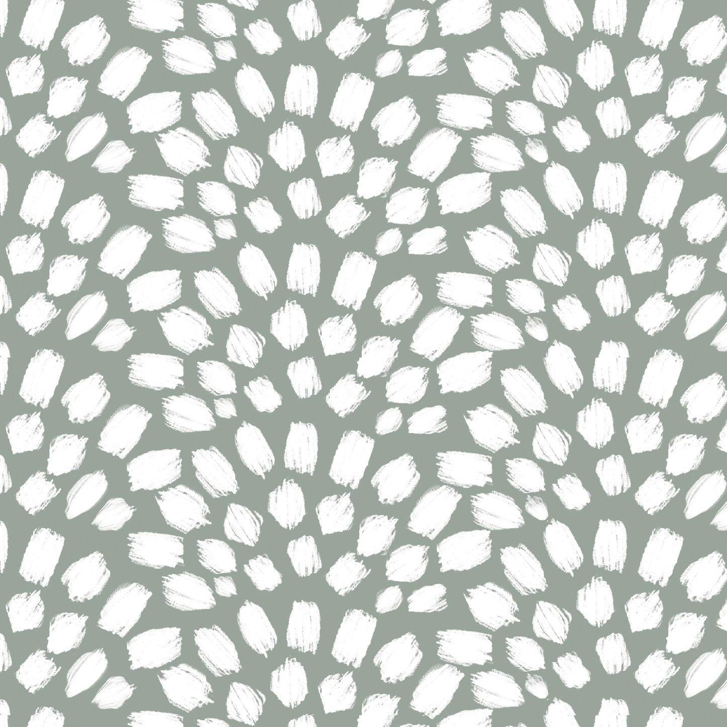 Painted Scallops Wallpaper - Green