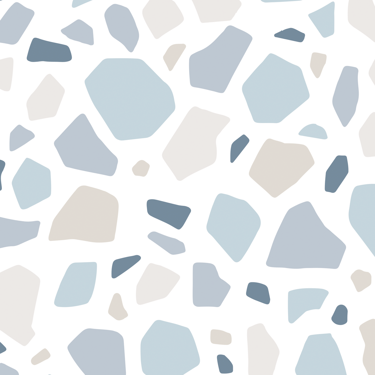 Terrazzo Wallpaper - Blue