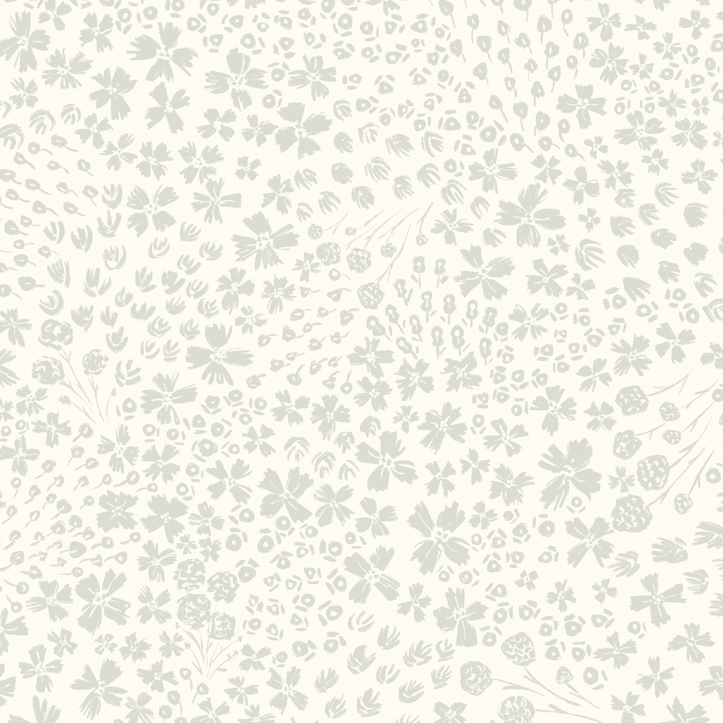 Flower Beds Wallpaper - Neutral