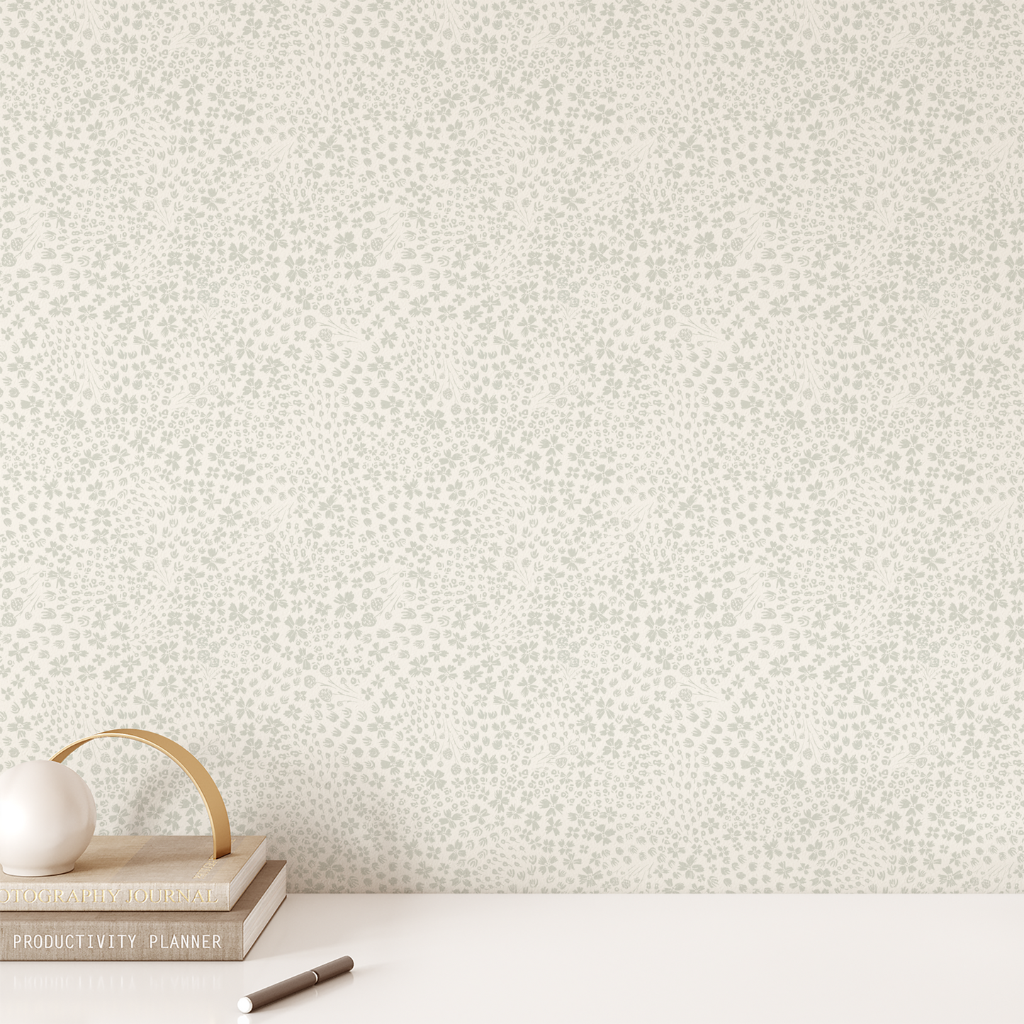 Flower Beds Wallpaper - Neutral