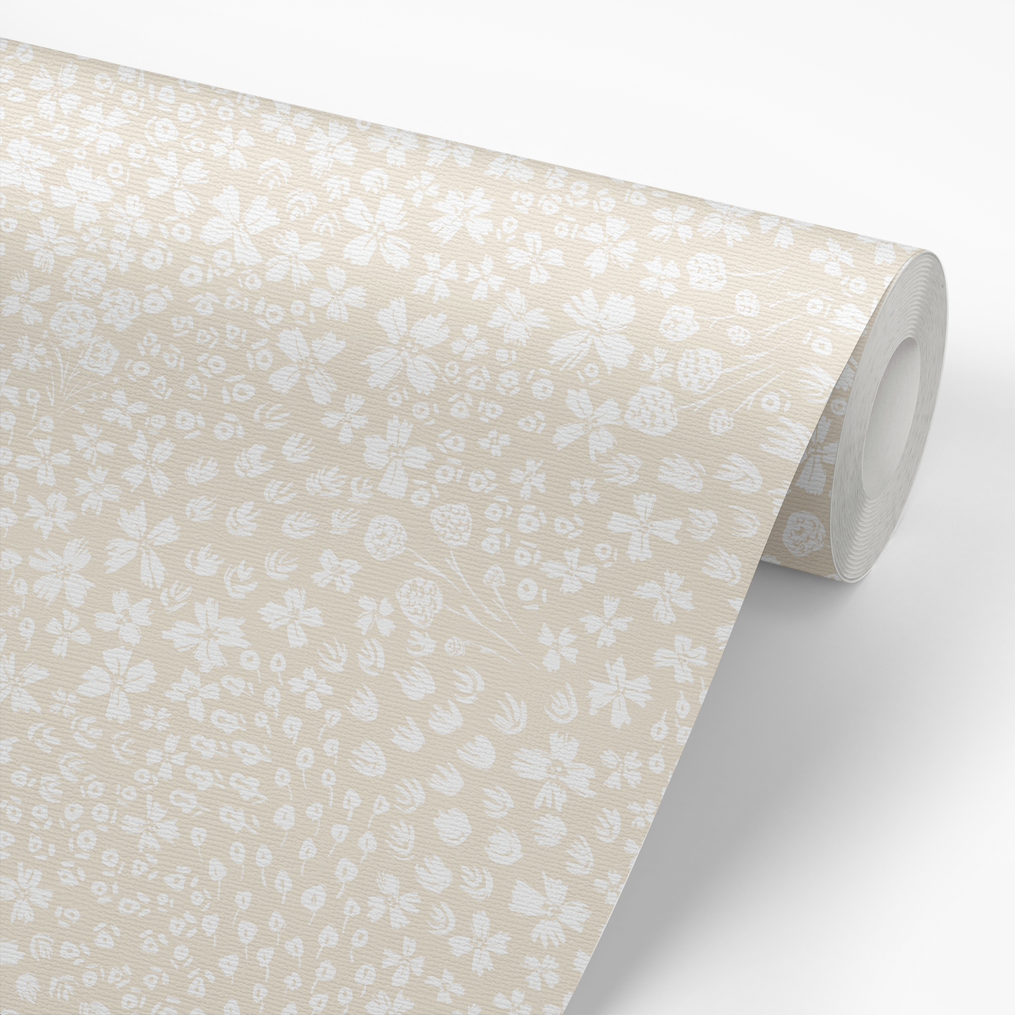Flower Beds Wallpaper - Tan