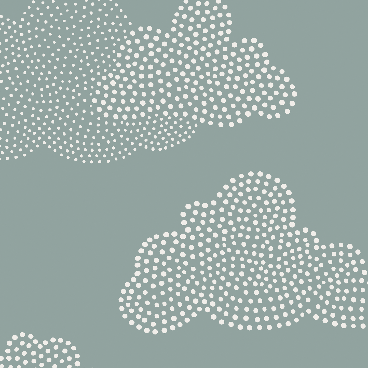 Clouds Wallpaper - Dark Sage