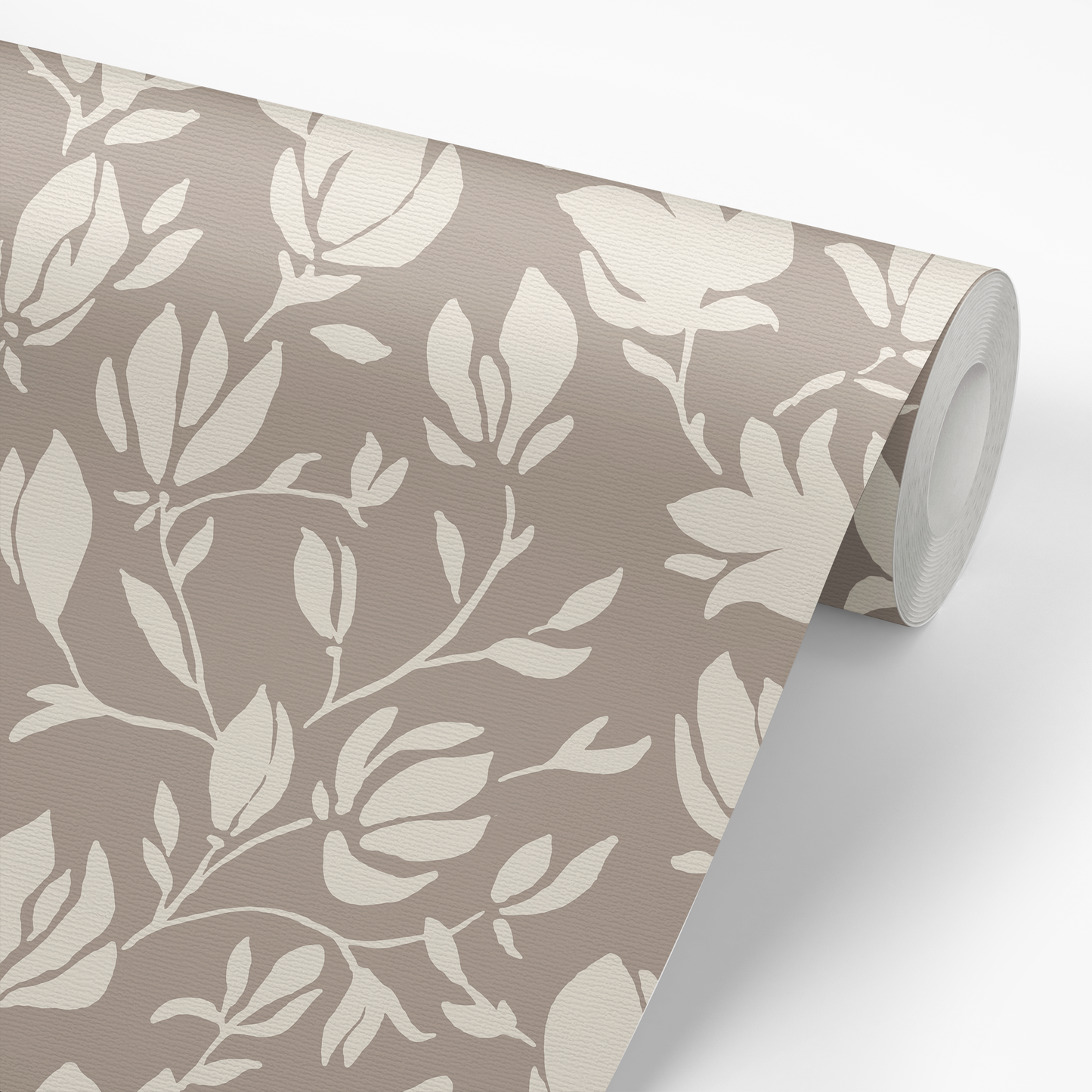Flora Wallpaper - Taupe