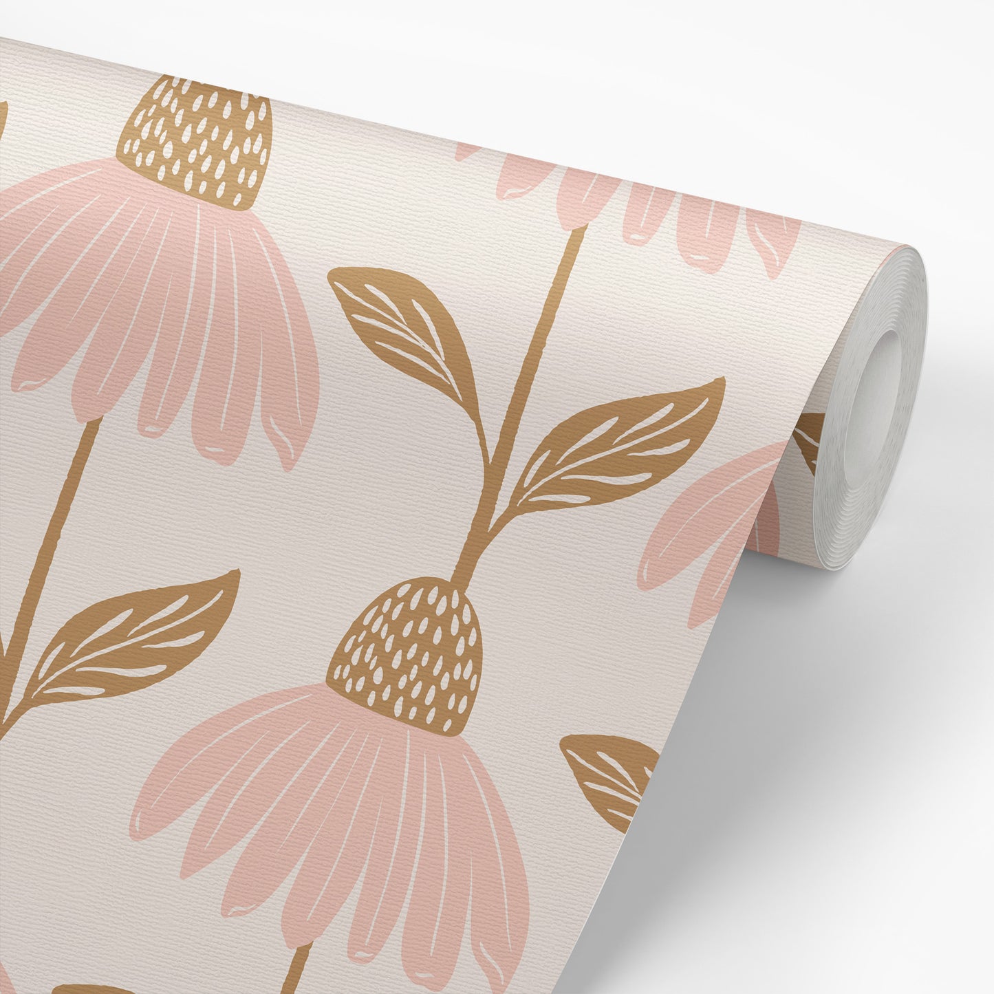 Garden Cosmos Wallpaper - Blush Bronze