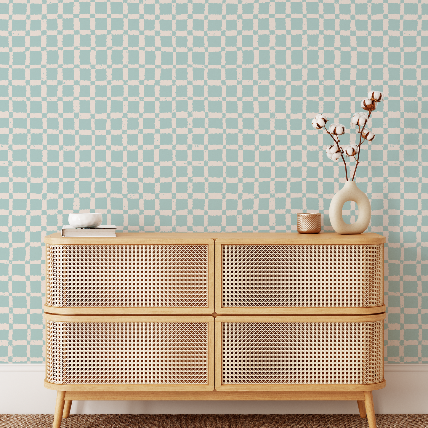 Plaids Wallpaper - Mint