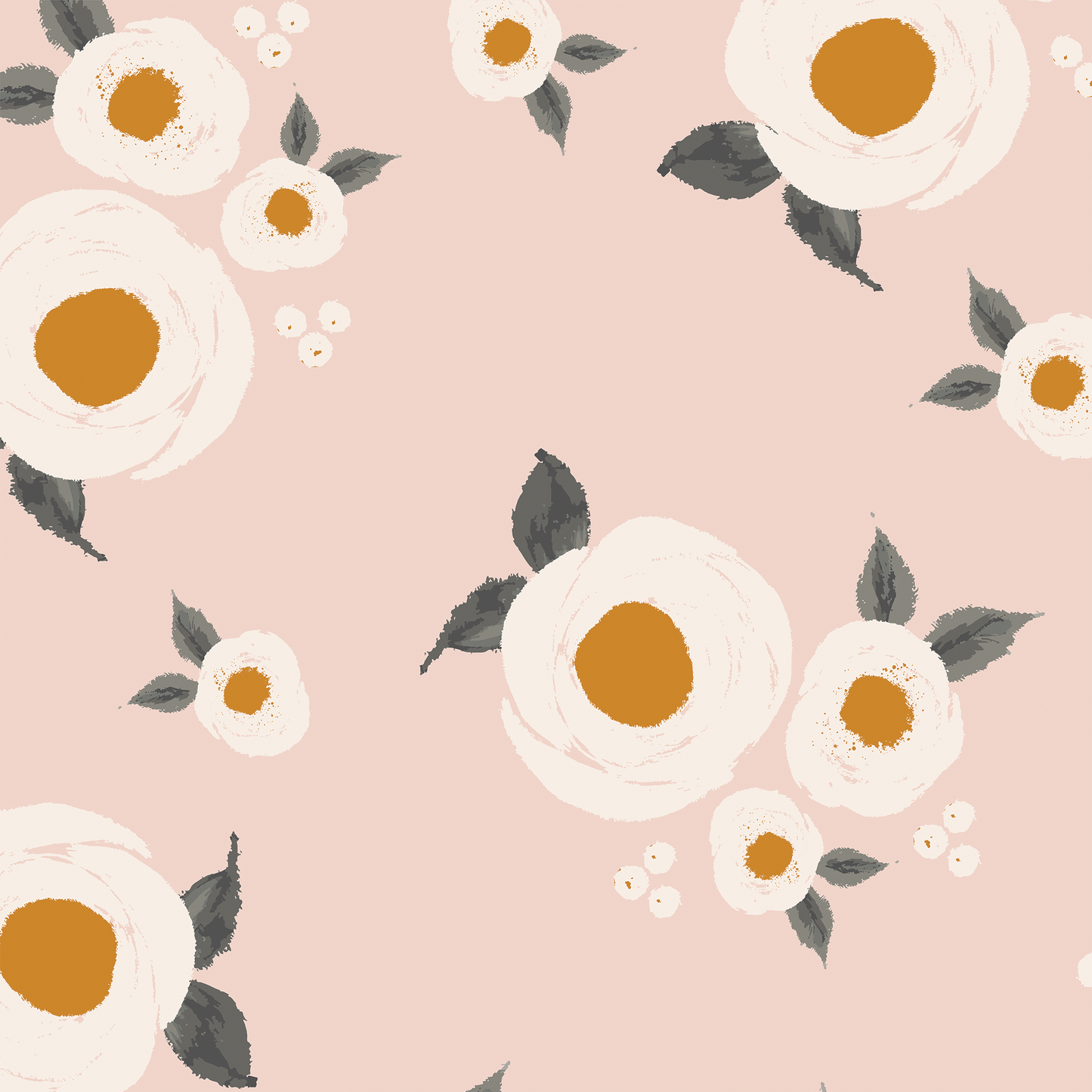 Oversized Roses Wallpaper - Pink
