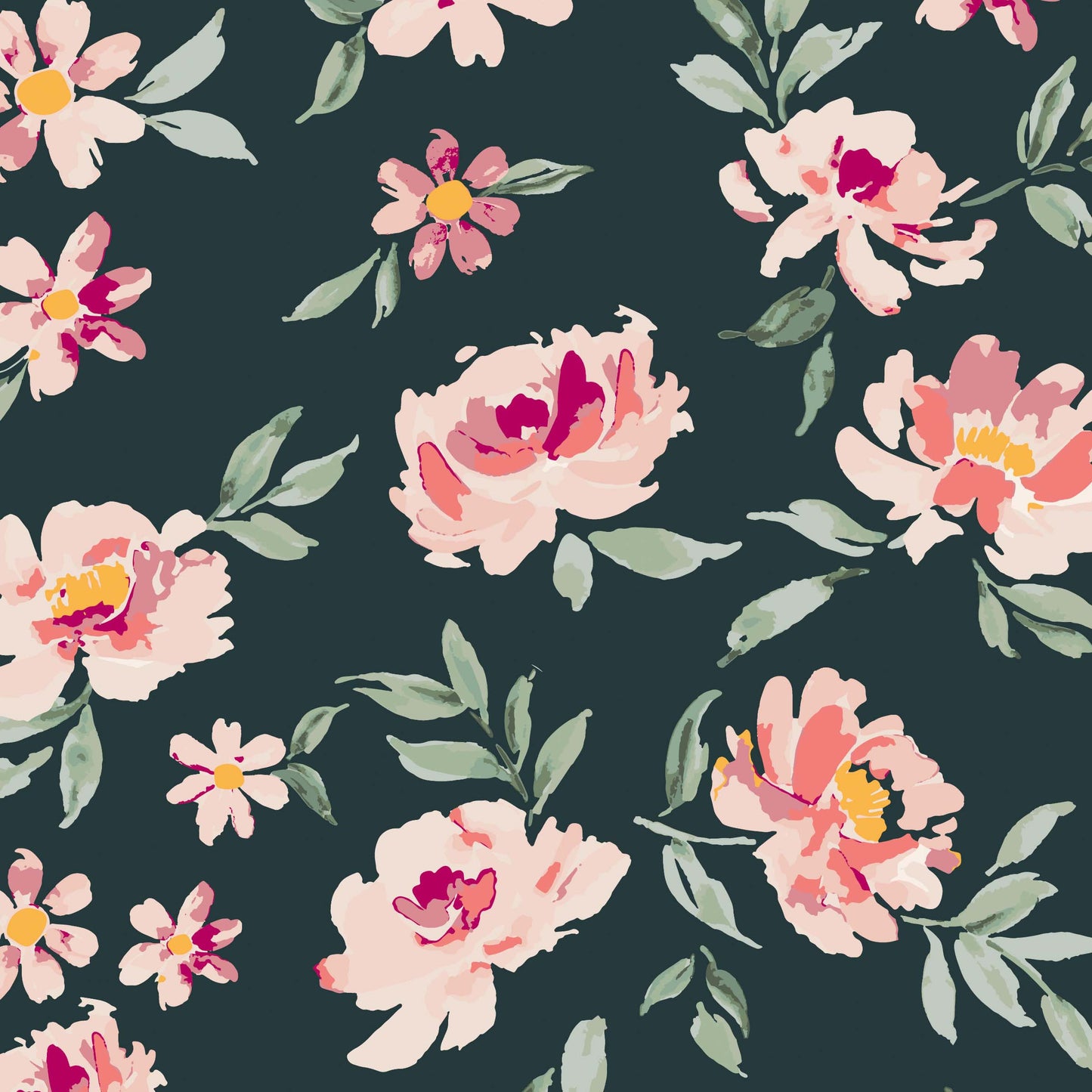 Peonies Mural