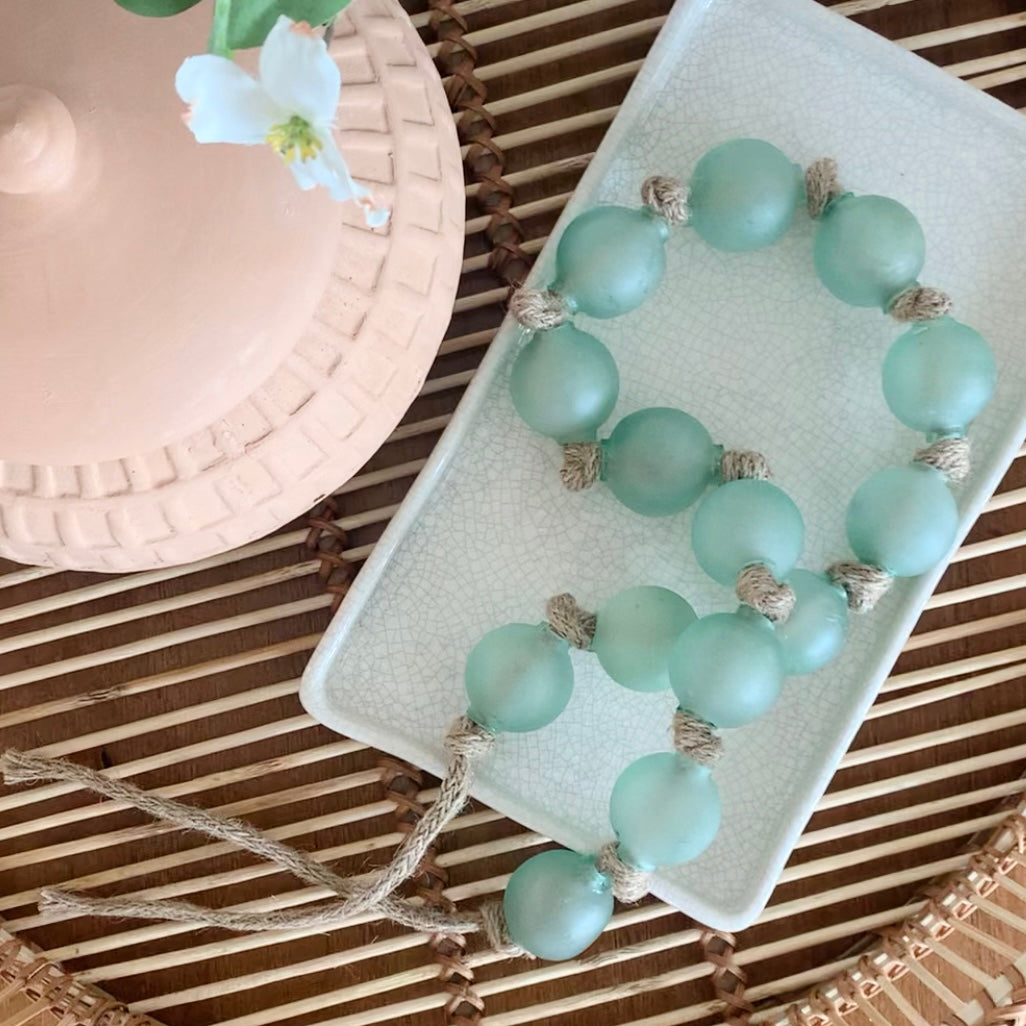 Sienna Glass Beads - Green