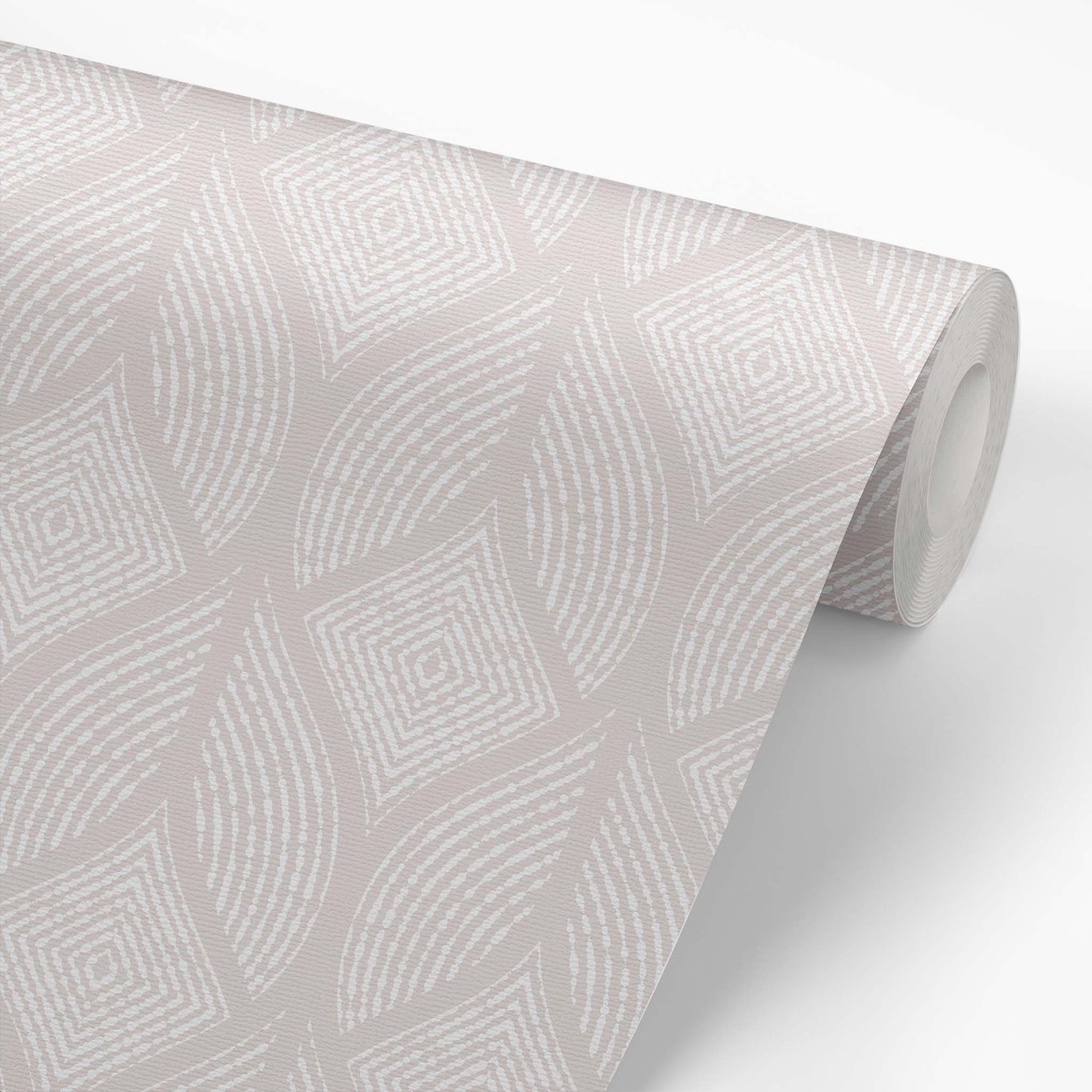 Inked Leaves Wallpaper - Greige