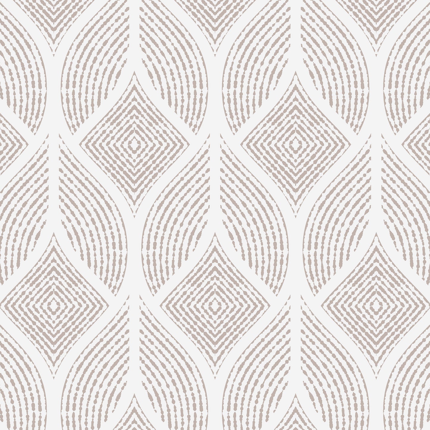 Inked Leaves Wallpaper - Light Neutrals