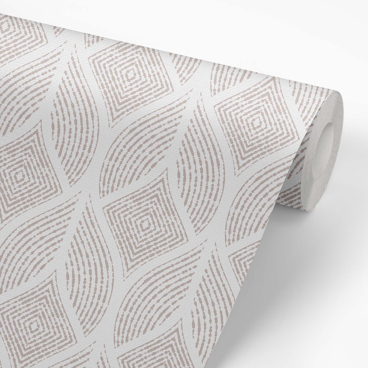Inked Leaves Wallpaper - Light Neutrals