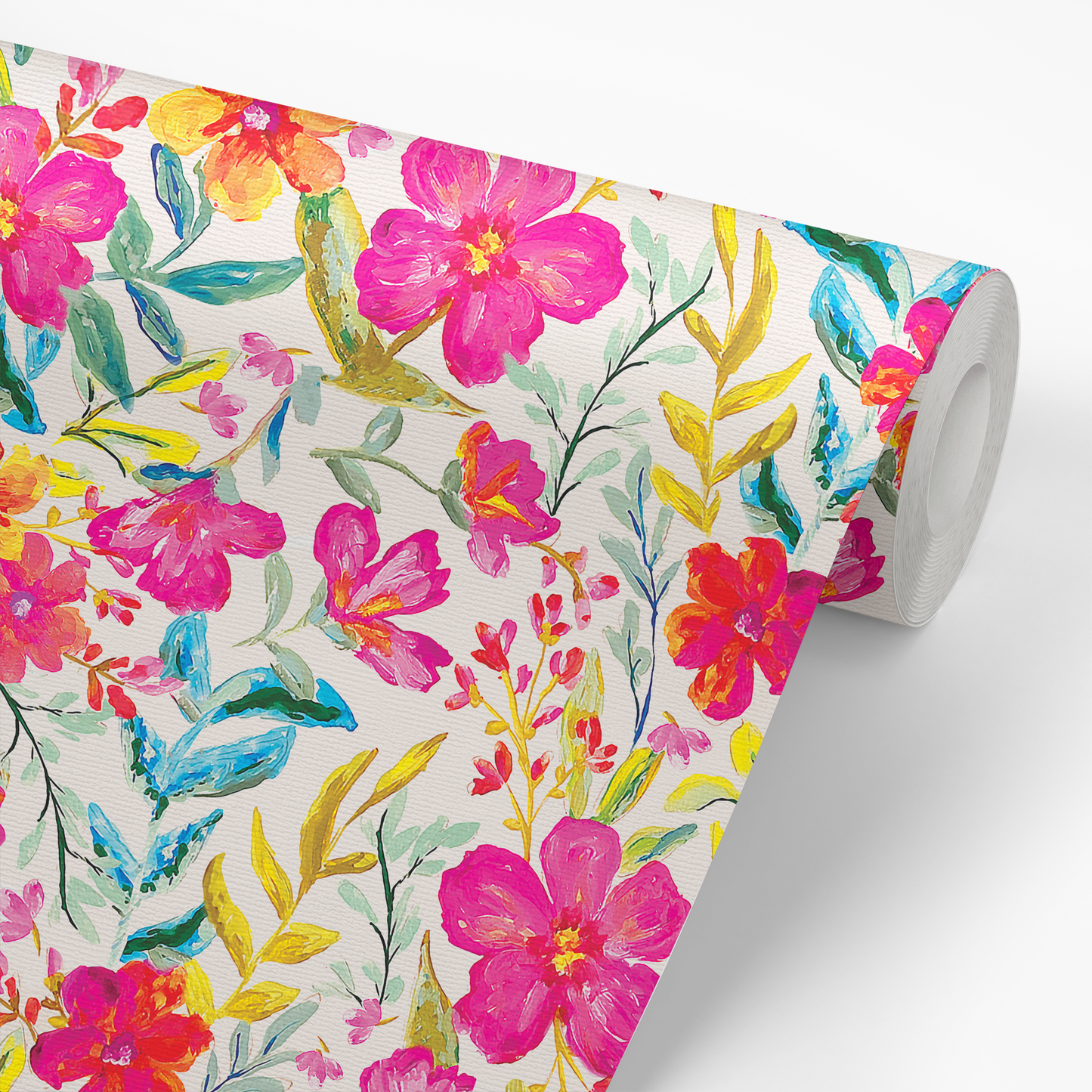 Wallpaper panel featuring Iris + Sea Layne Floral- Multi Peel and Stick Wallpaper - a floral pattern