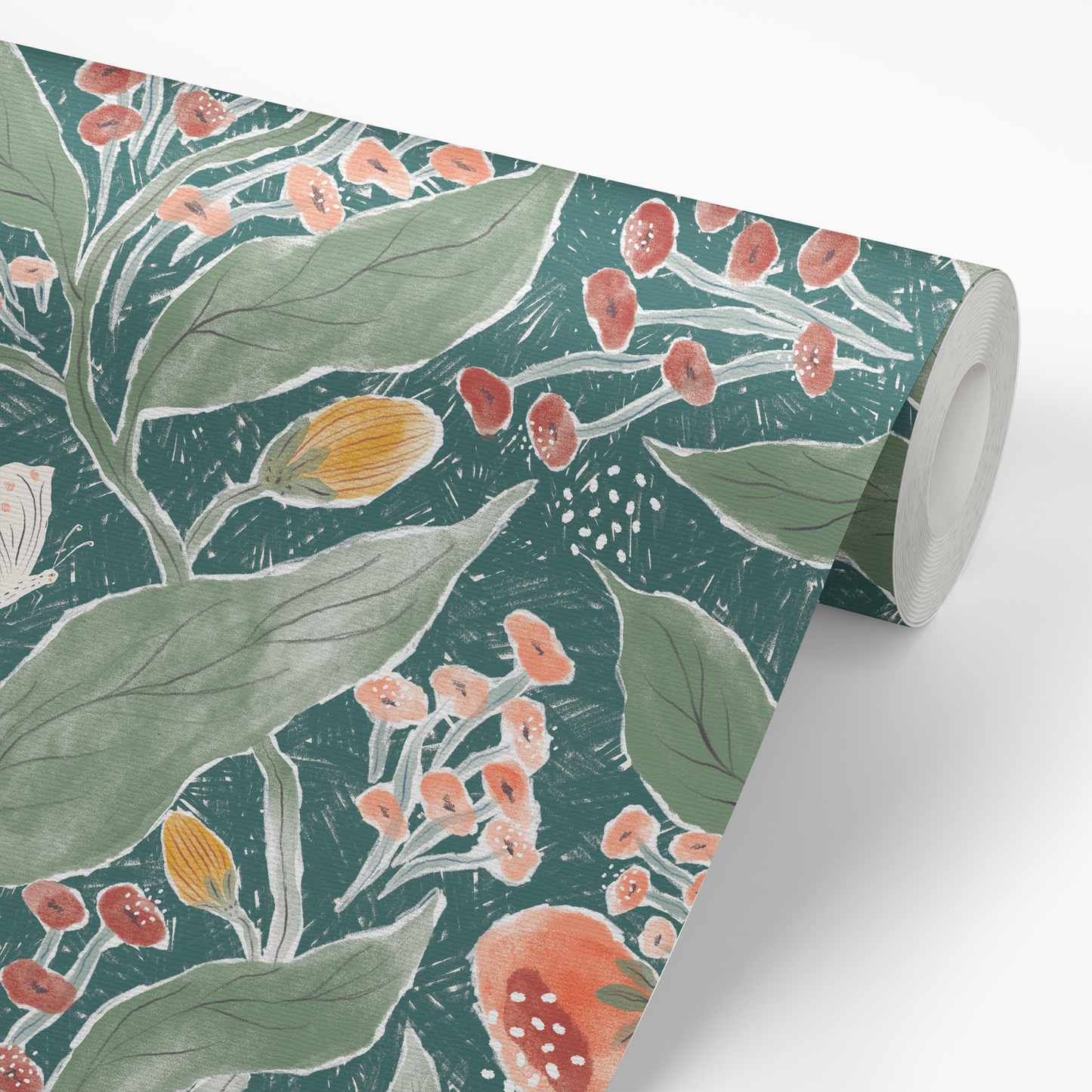 Rose Garden Wallpaper - Emerald
