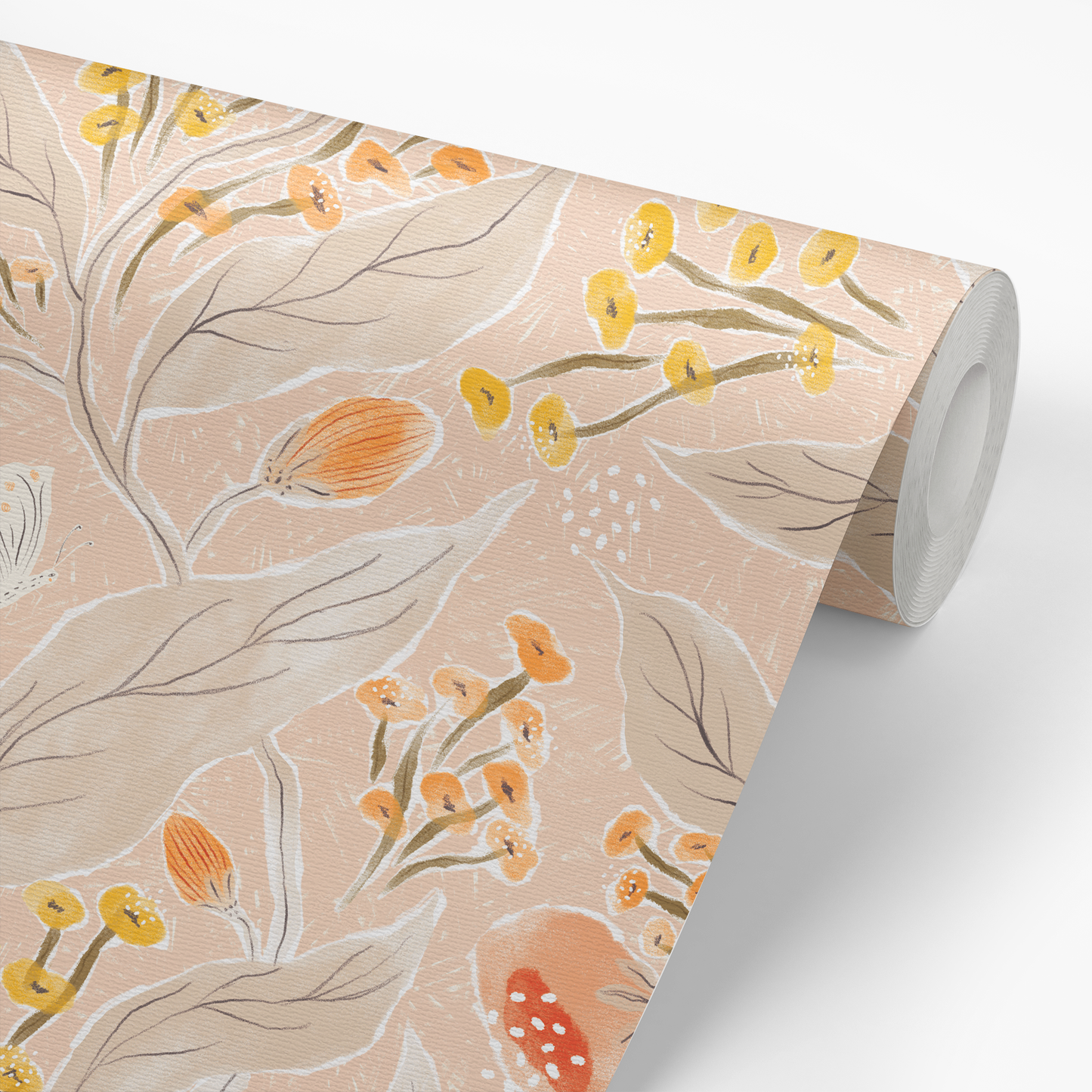 Rose Garden Wallpaper - Peach