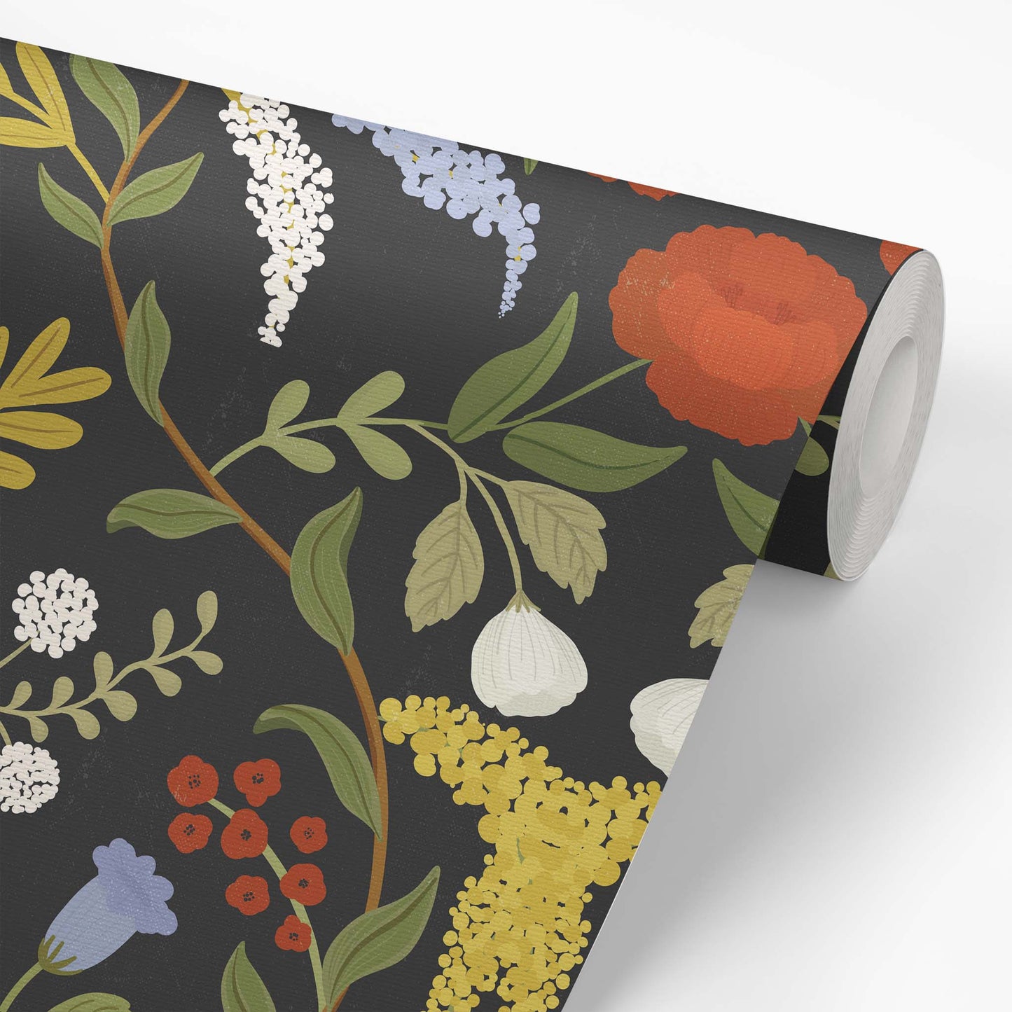 Wallpaper panel featuring Cayla Naylor Josephine Peel and Stick Wallpaper - a floral pattern