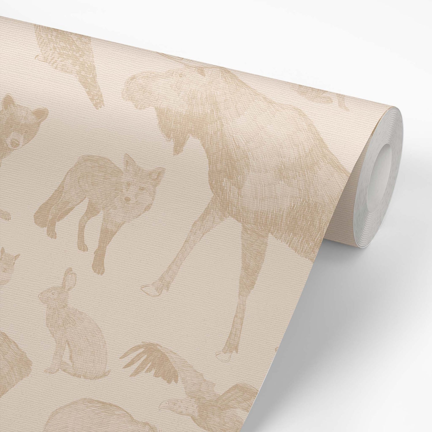 Wallpaper panel featuring Cayla Naylor Kenai- Dogwood Peel and Stick Wallpaper - a nature inspired pattern